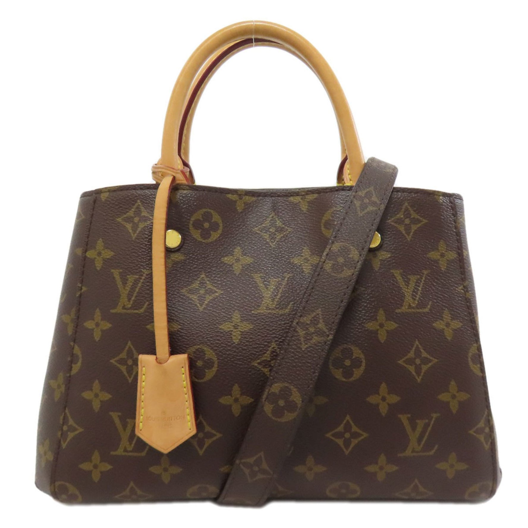 Louis Vuitton Montaigne BB Handbag Canvas LOUIS VUITTON