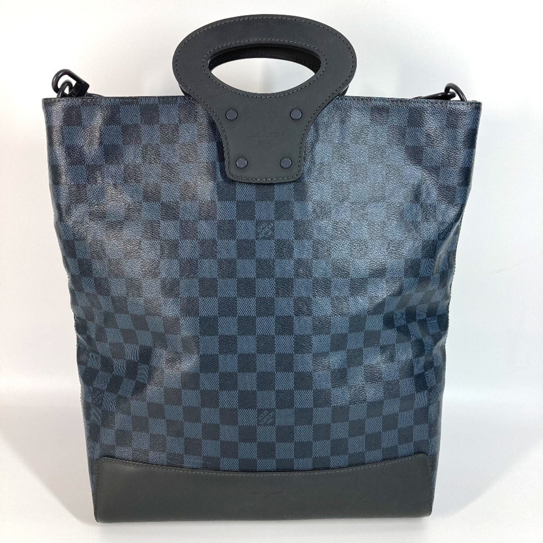 Louis Vuitton Damier Cobalt Tote NS Bag Shoulder Crossbody Handbag Canvas Men's