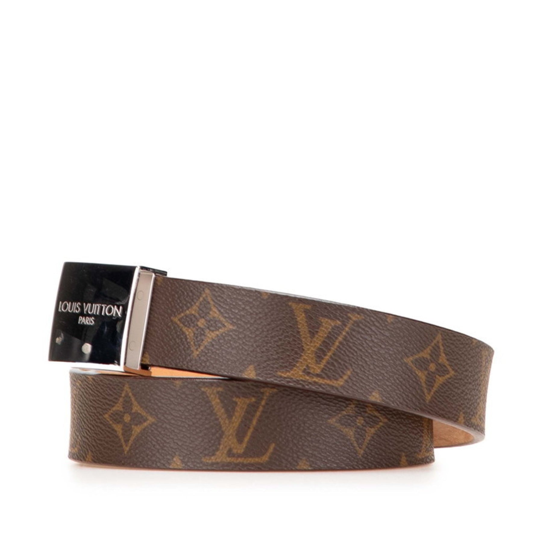 Louis Vuitton Monogram Santur Carre Belt Leather LOUIS VUITTON