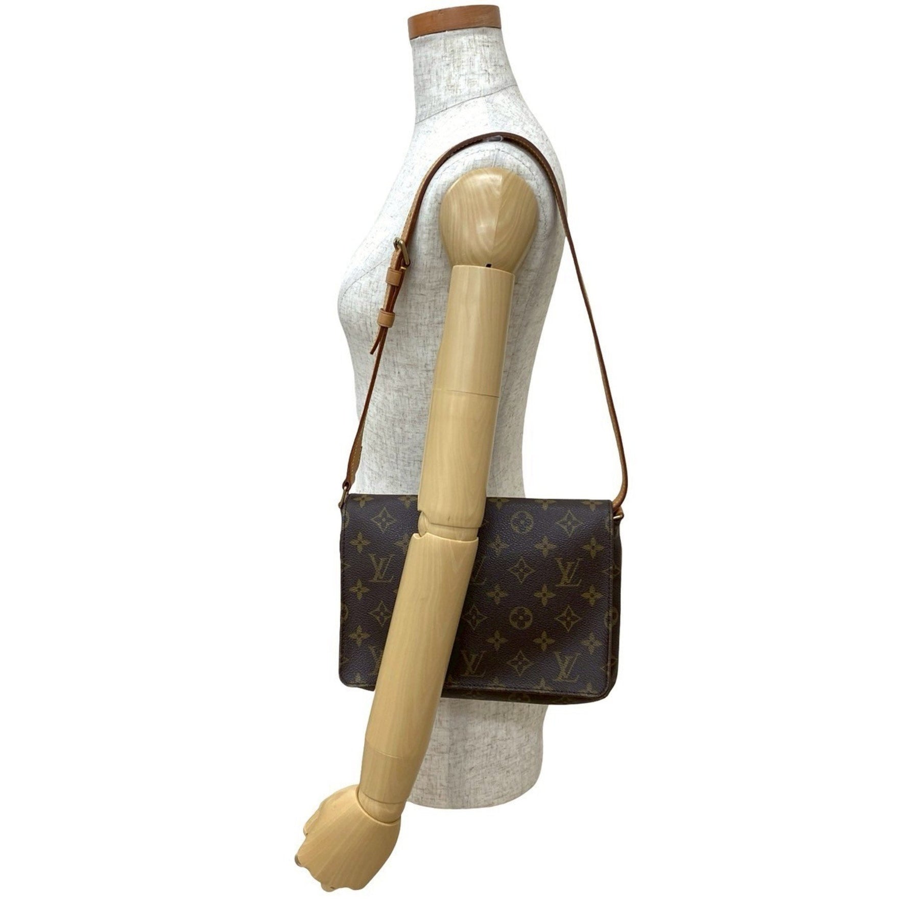 Louis Vuitton Musette Tango Monogram Leather Semi-Shoulder Bag