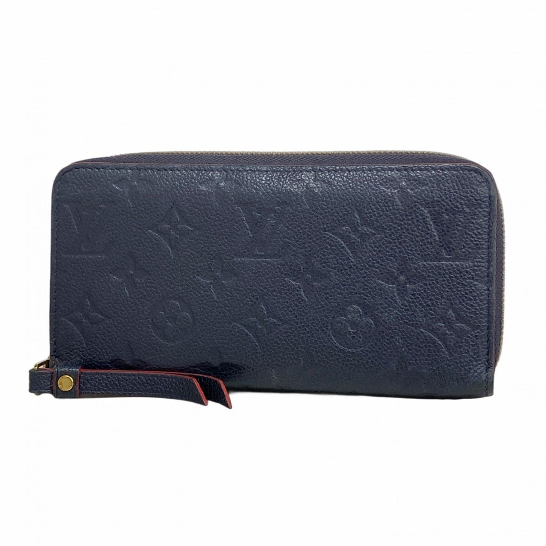 Louis Vuitton Monogram Empreinte Zippy Wallet Marine Rouge Long