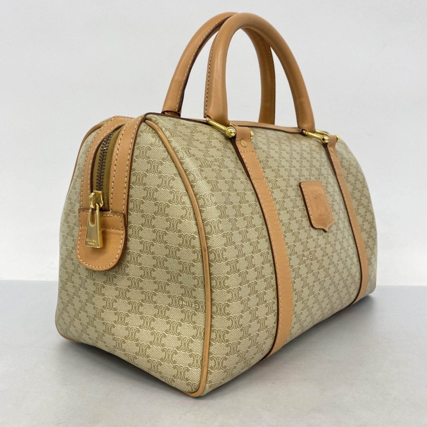 Celine handbag Macadam beige brown