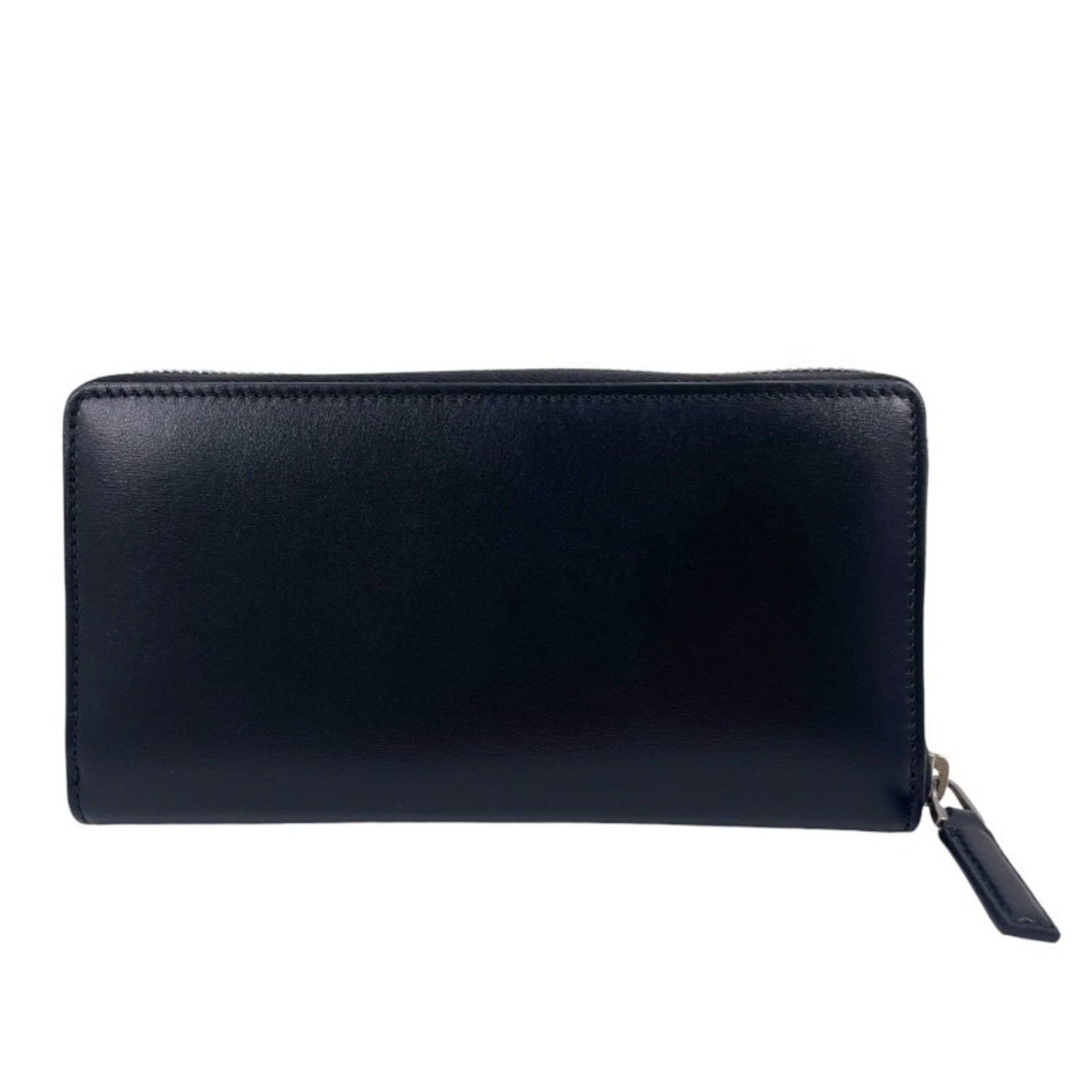 GUCCI GG Marmont Men's Genuine Leather Long Wallet with Zip-Around Closure, Black