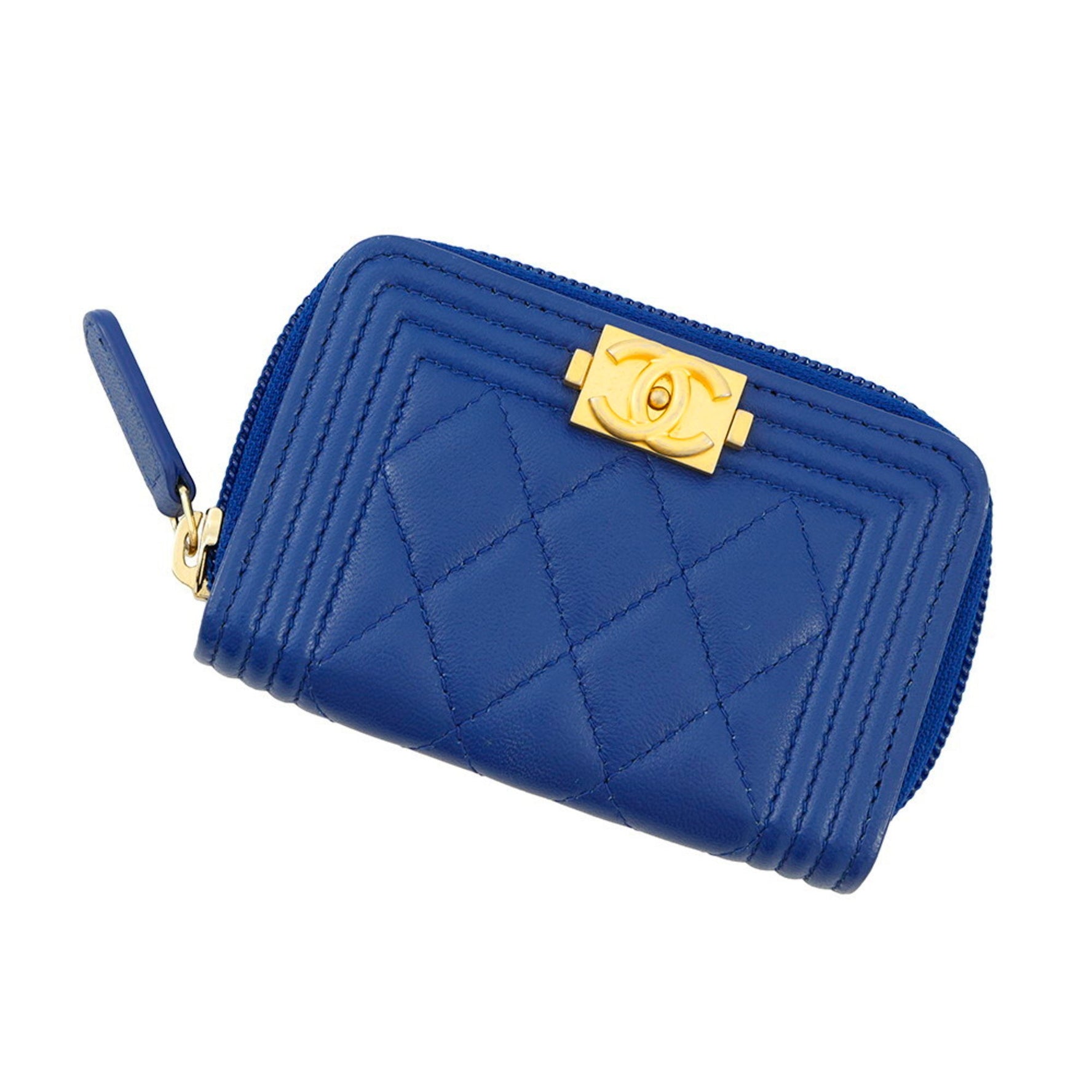 Chanel wallet/coin case, Boy Coco Mark Matelasse coin purse, wallet, business card case