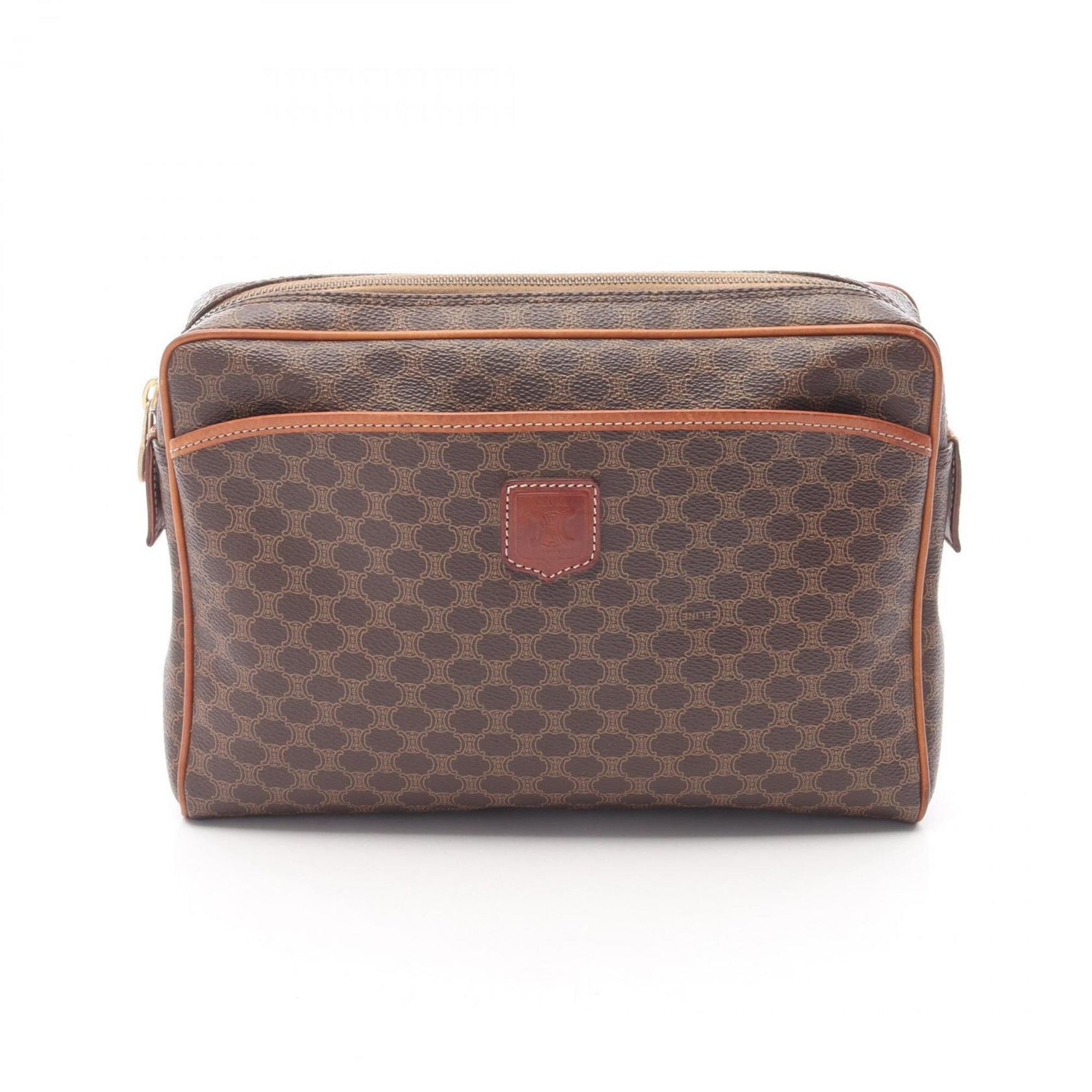 Celine Macadam Second Bag/Clutch Bag, PVC-Coated Canvas and Leather