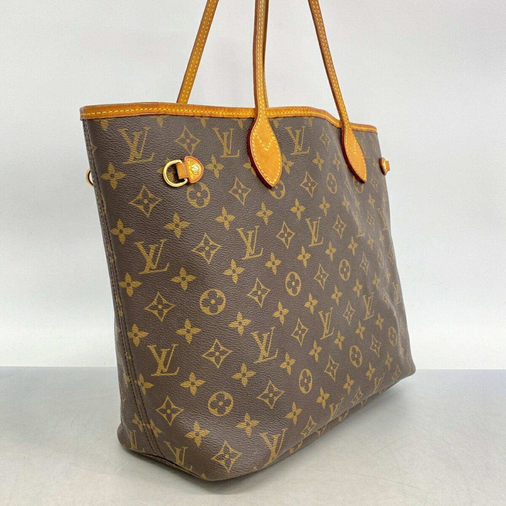 Louis Vuitton Monogram Neverfull MM Tote Bag M40156 Brown Women's