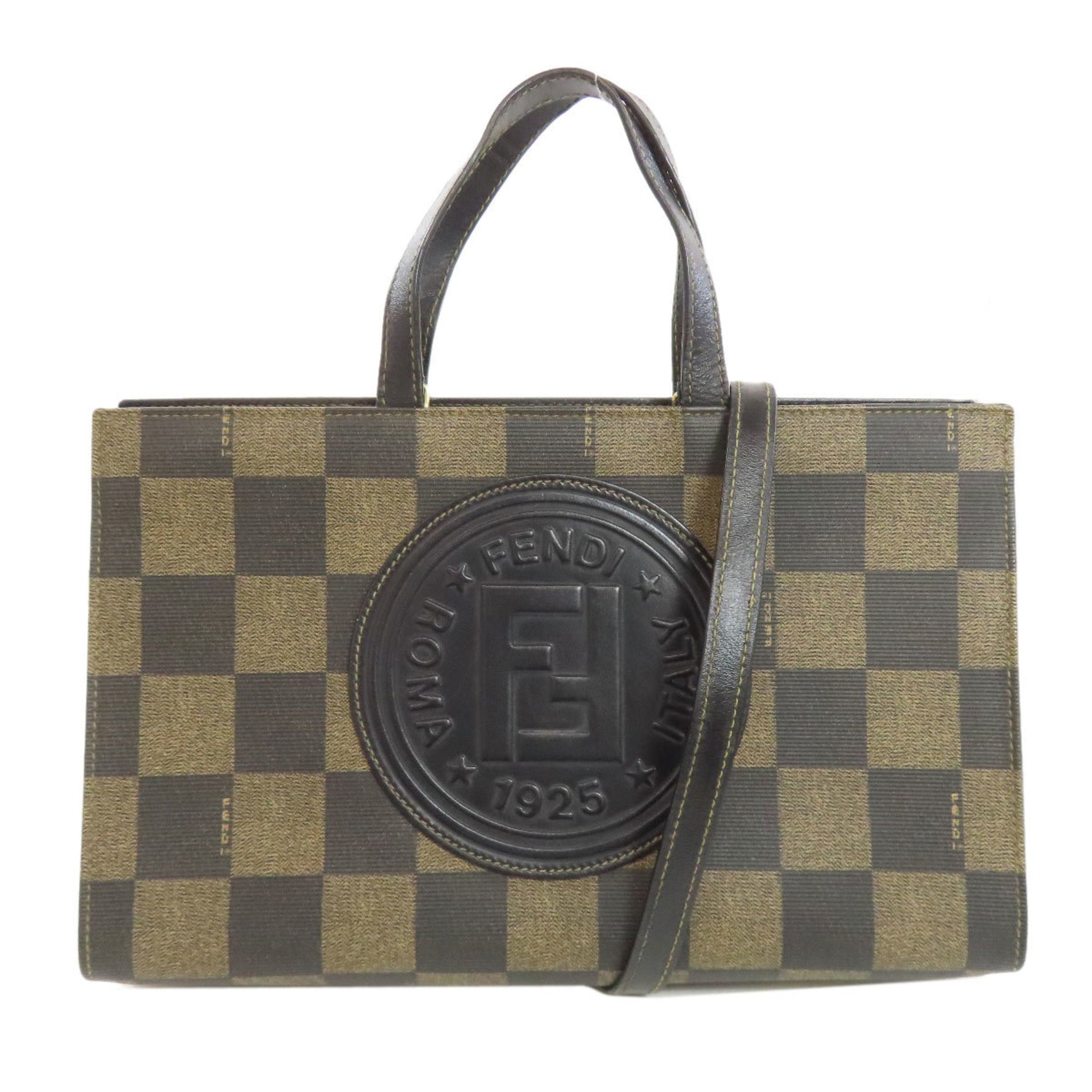 FENDI Checkered Handbag
