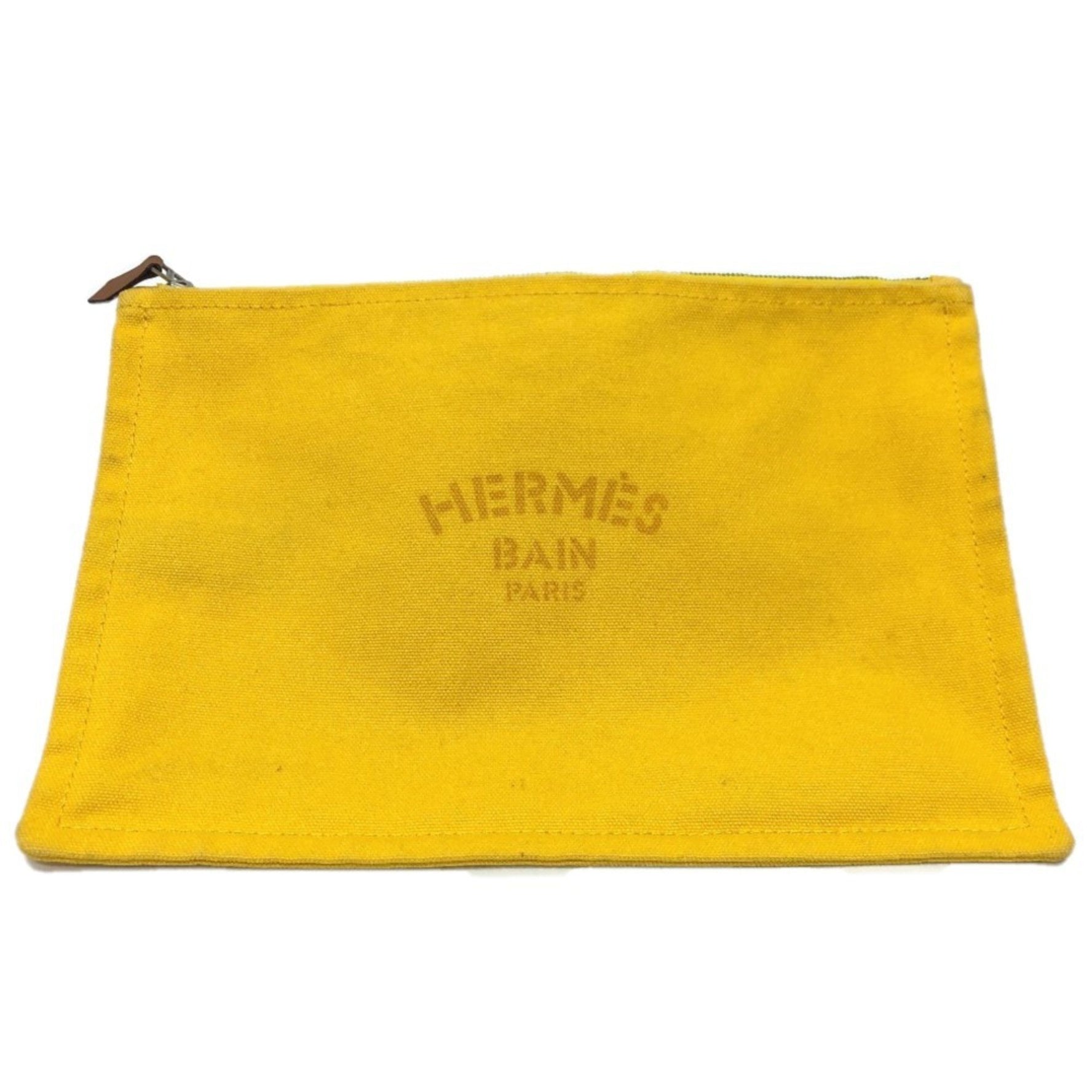 HERMES New Yachting Pouch GM Canvas