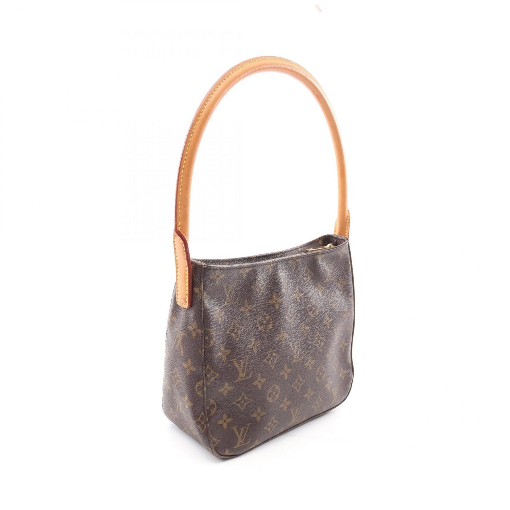 Louis Vuitton Looping MM Shoulder Bag, Coated Canvas and Leather, Monogram, Brown