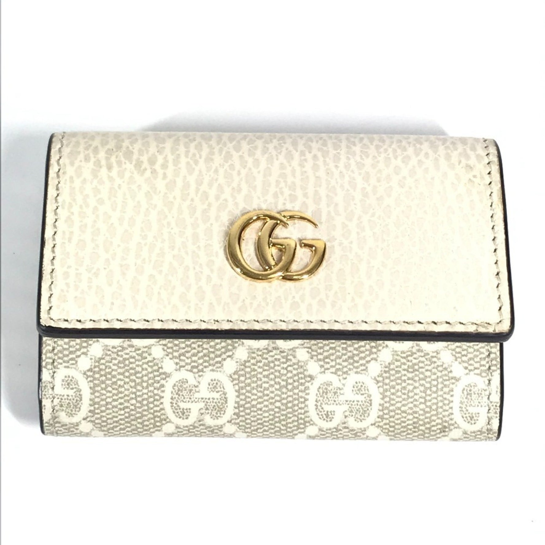 GUCCI Logo GG Case, PVC/Leather, Unisex