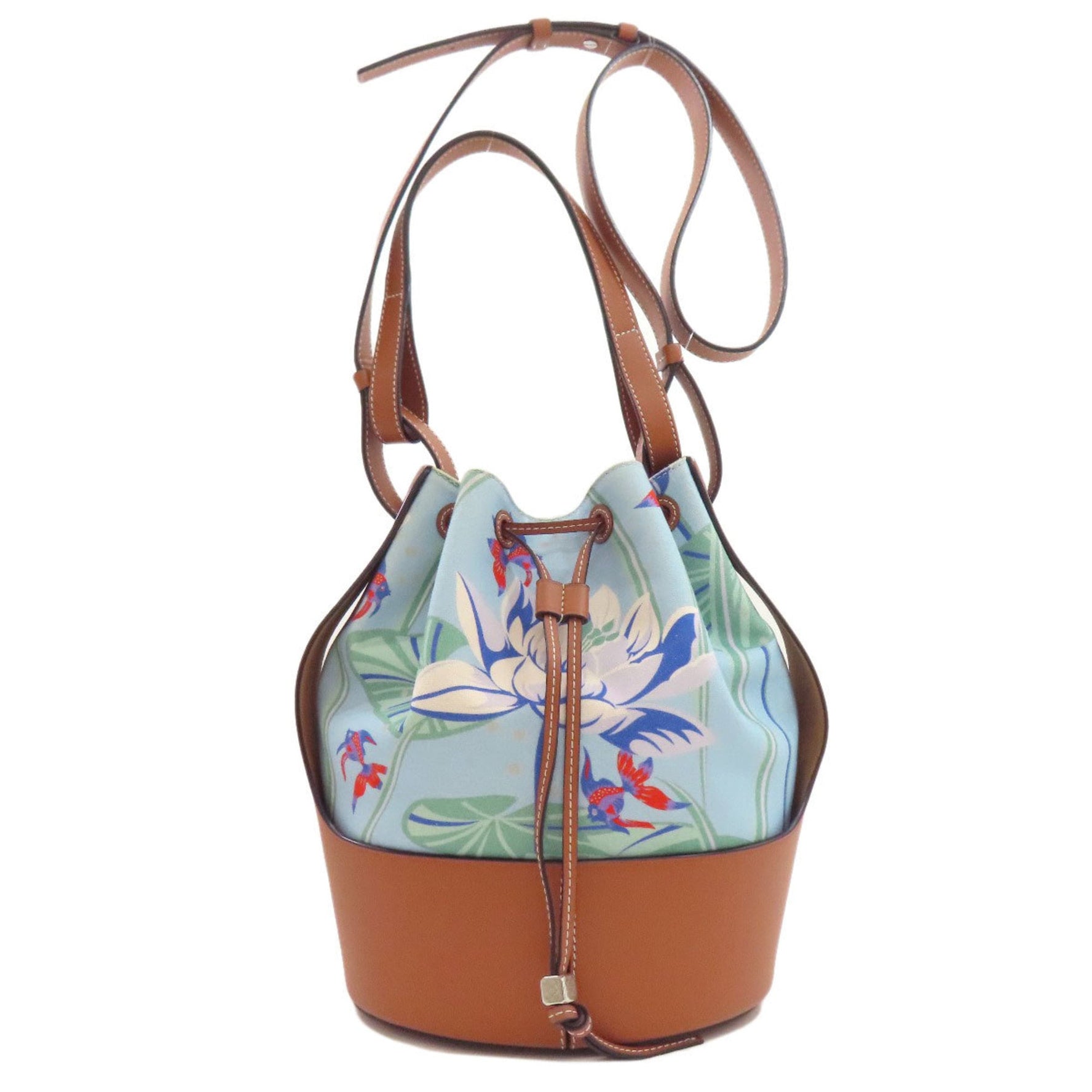 LOEWE Paula's Ibiza Balloon Bag, Shoulder Bag in Canvas/Calf Leather