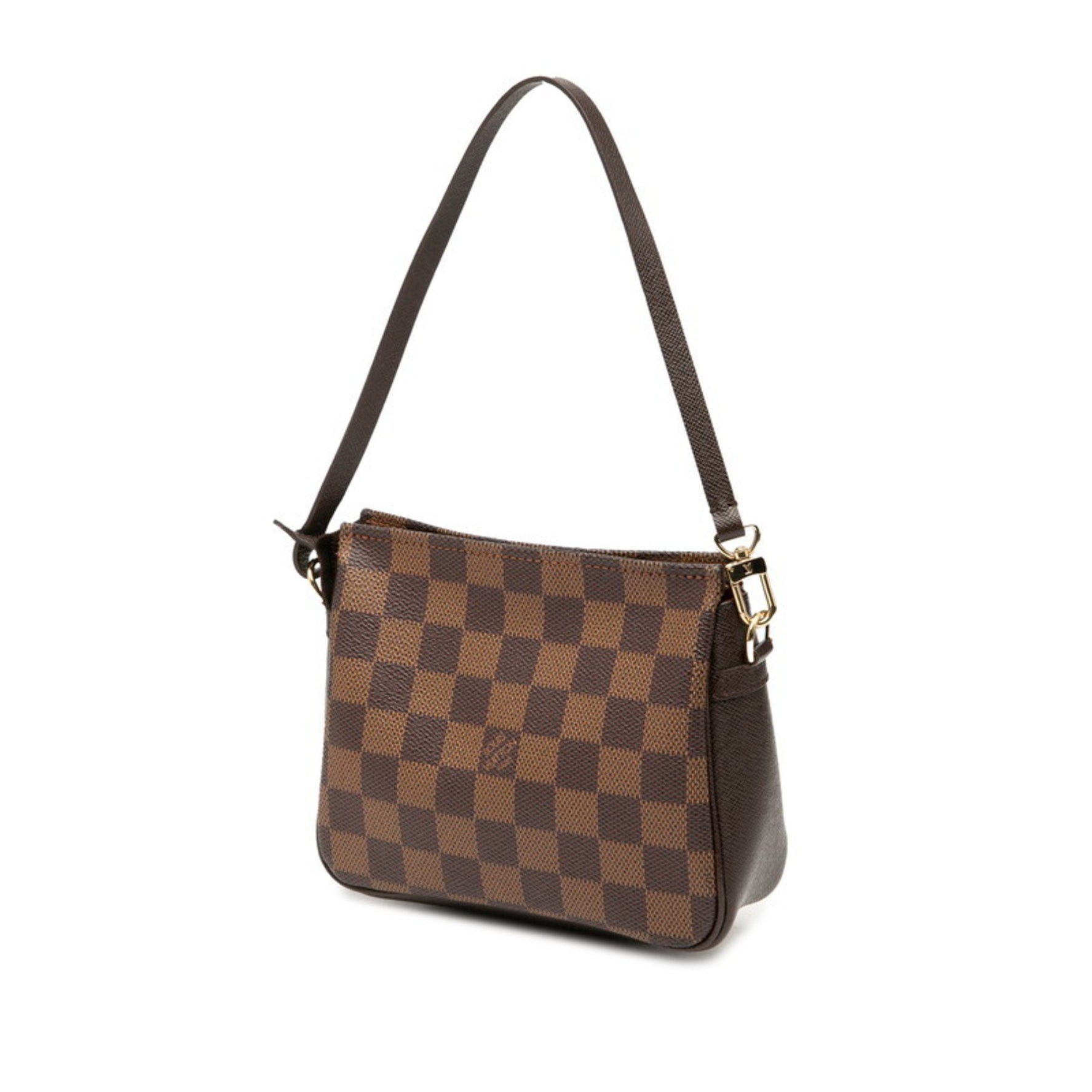 Louis Vuitton Damier Truss Makeup Accessory Pouch Handbag Leather LOUIS VUITTON