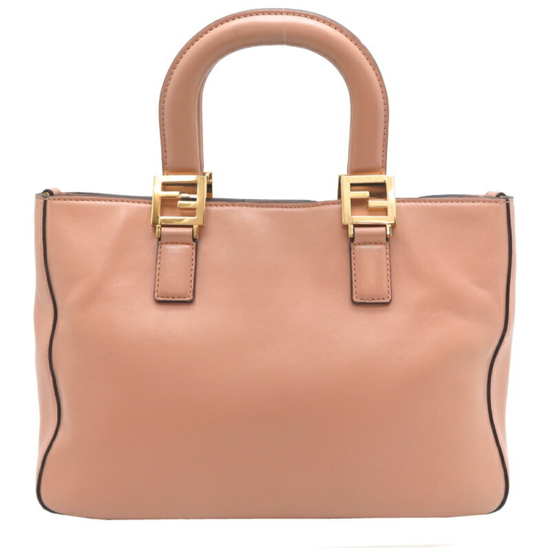 Fendi FF Tote Handbag Leather