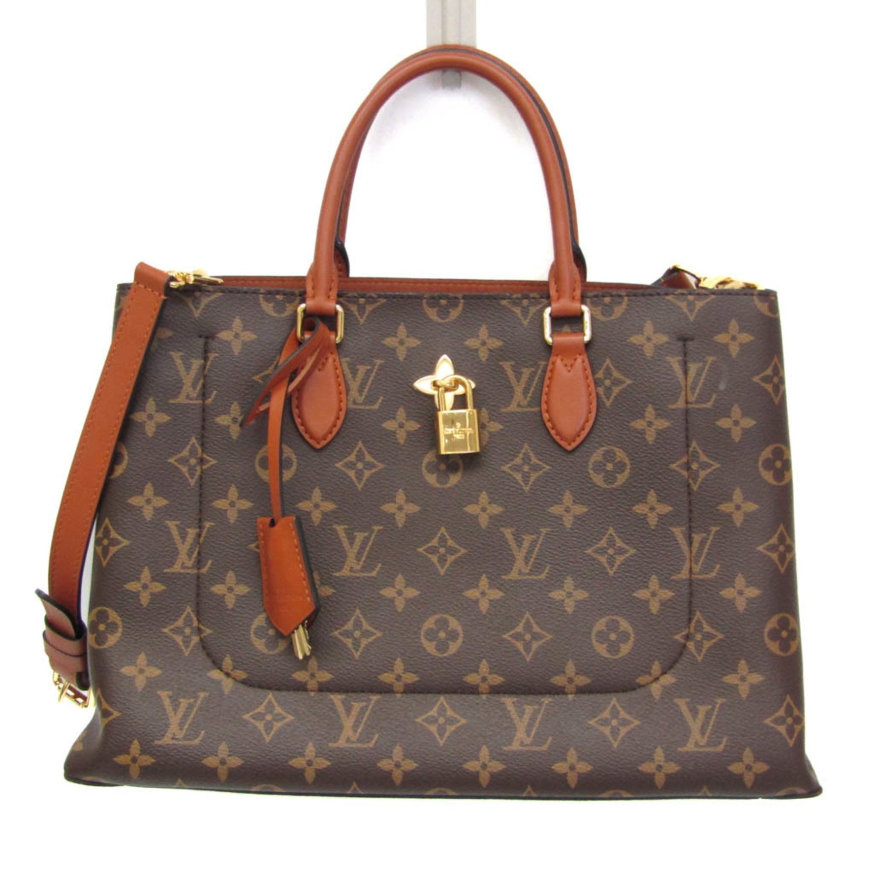 Louis Vuitton Monogram Flower Tote Handbag,Shoulder Bag Brown,Monogram