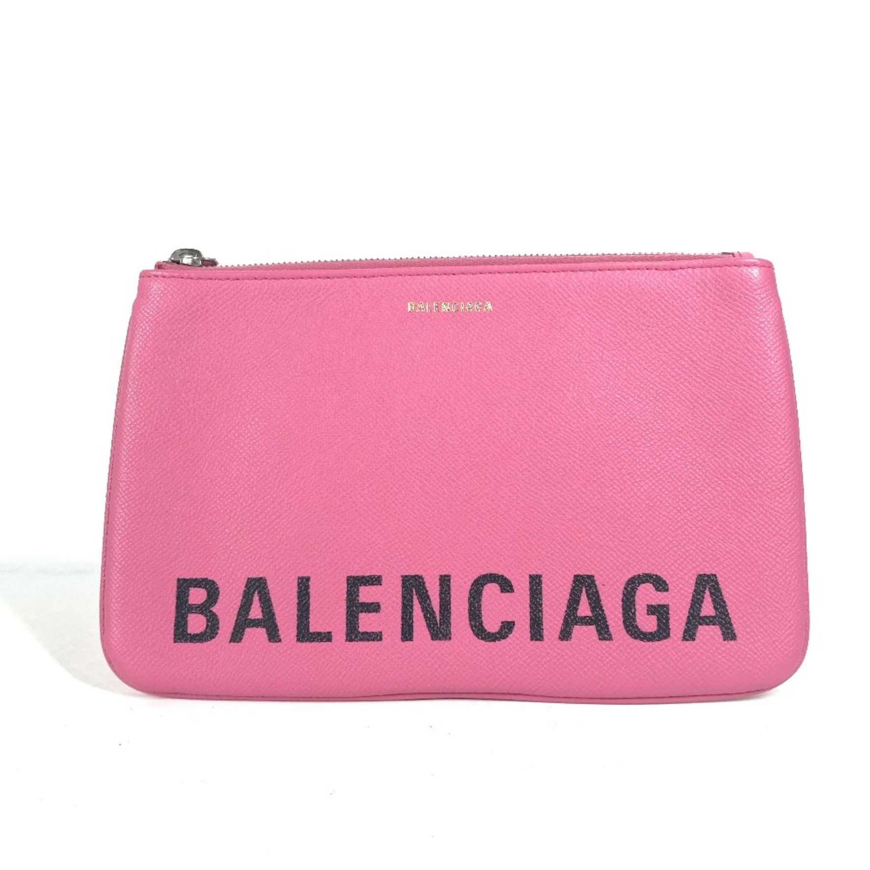 Balenciaga logo pouch bag Clutch bag pink Black