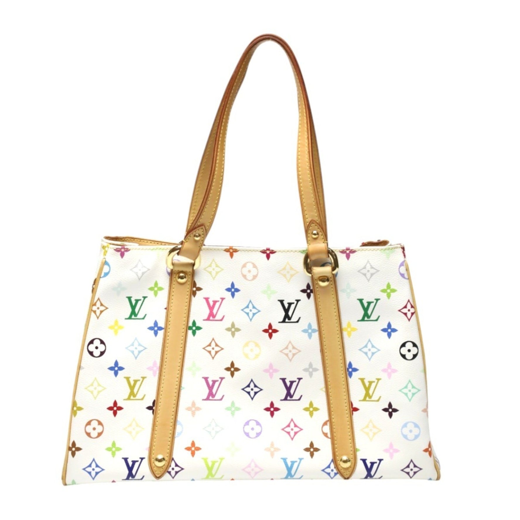 Louis Vuitton LOUIS VUITTON Handbag Monogram Aurelia MM Multicolor M40094 Blanc LV