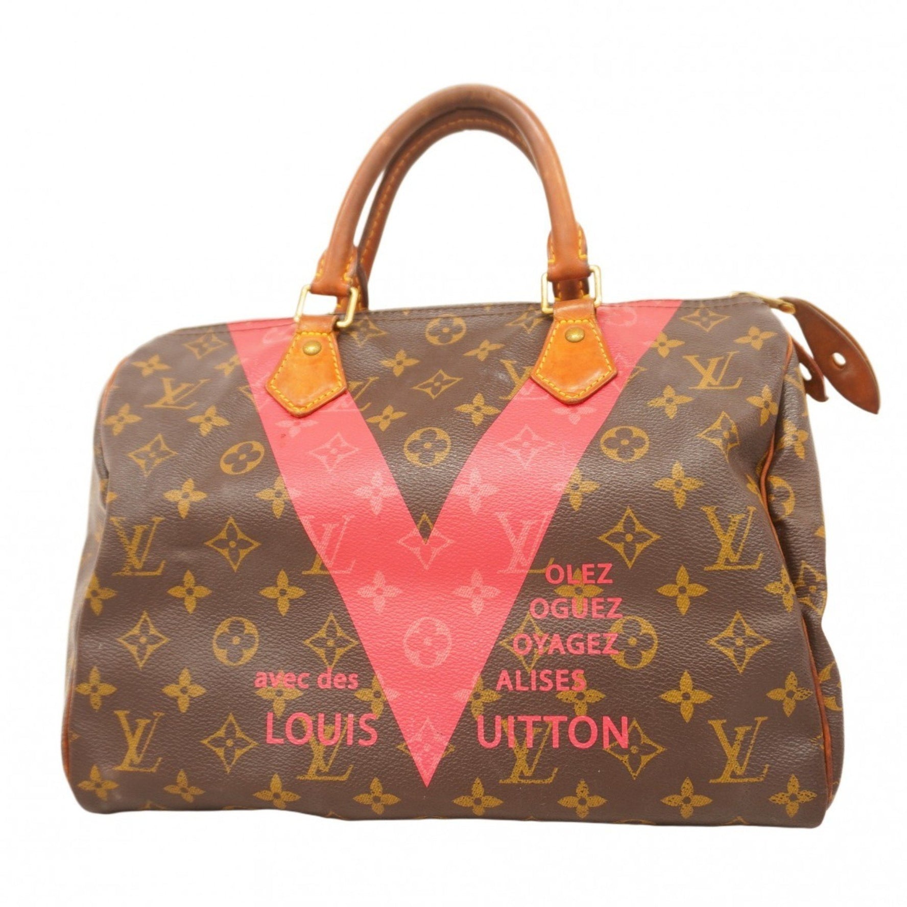 Louis Vuitton Monogram V Speedy 30 Handbag