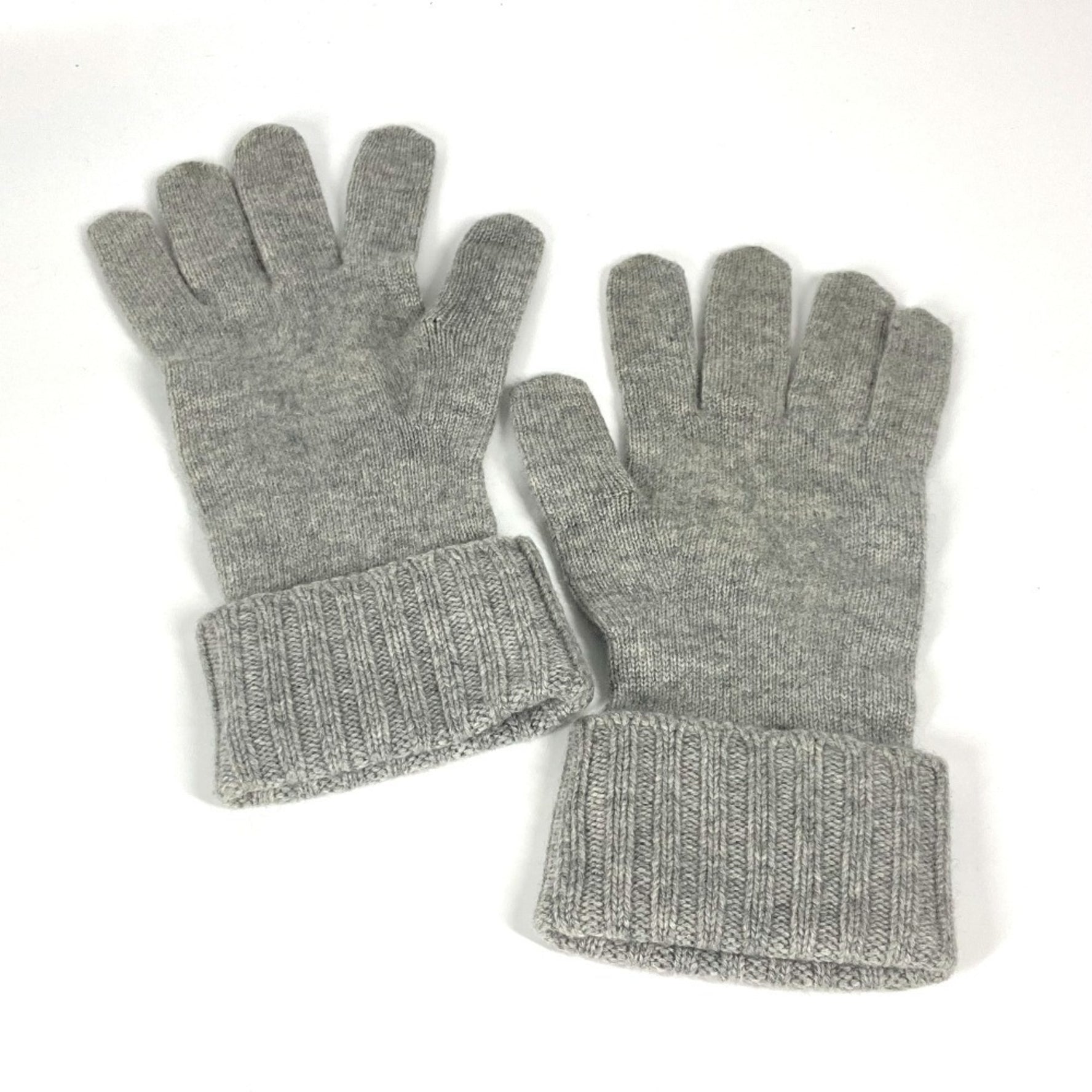 Louis Vuitton Gon Helsinki Gloves Leather Tag Cashmere Grey