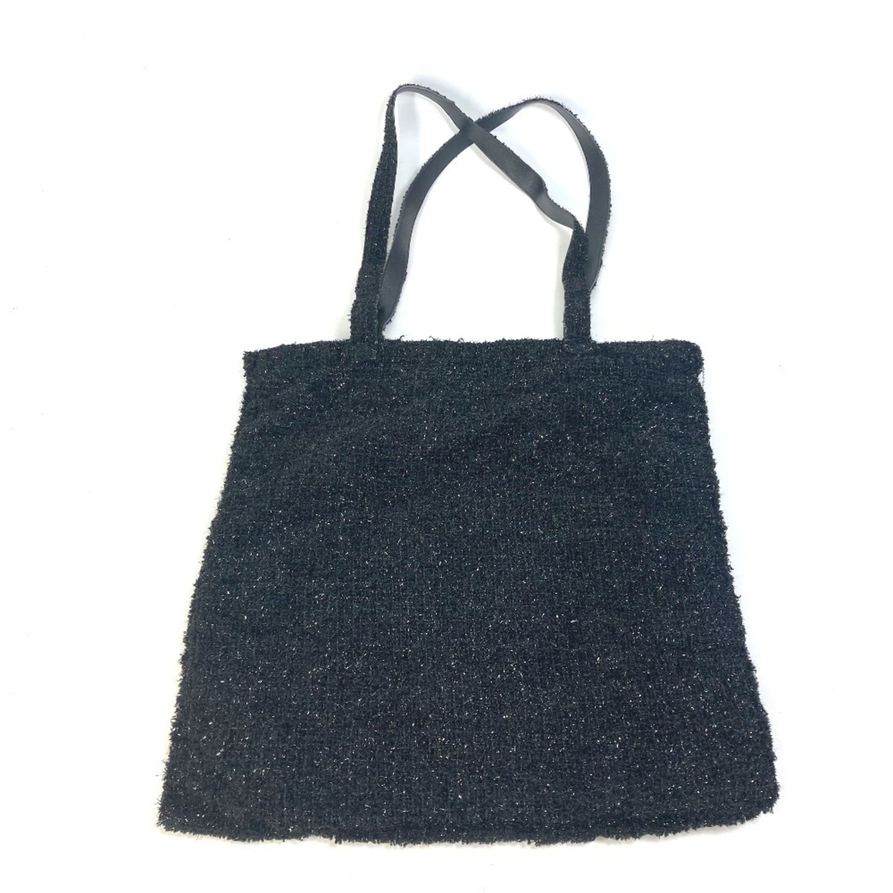 CHANEL CC Coco Mark Rhinestone Pearl Robot Large Chain Shopping Bag Shoulder Tote Tweed