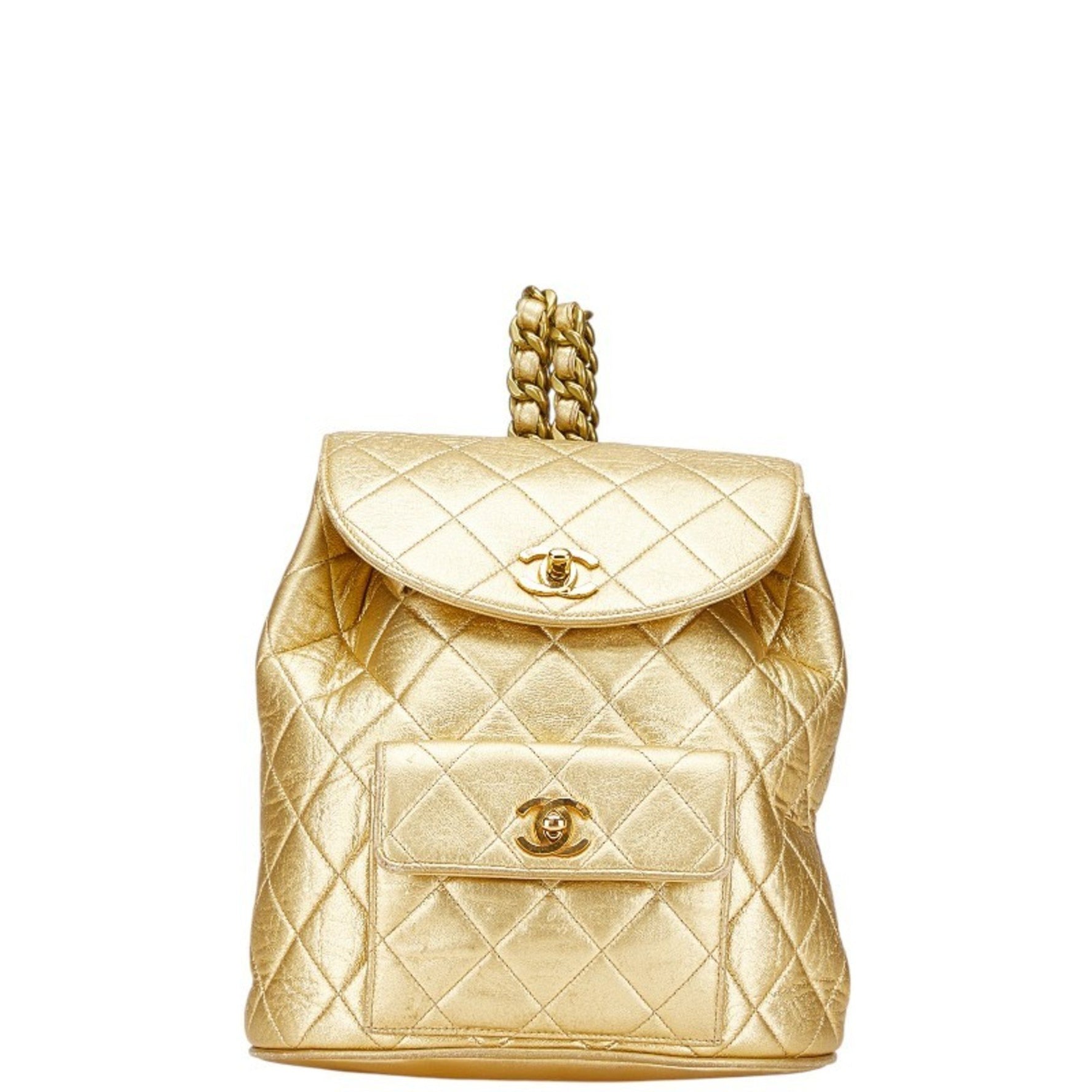 Chanel Coco Mark Matelasse Backpack, Lambskin
