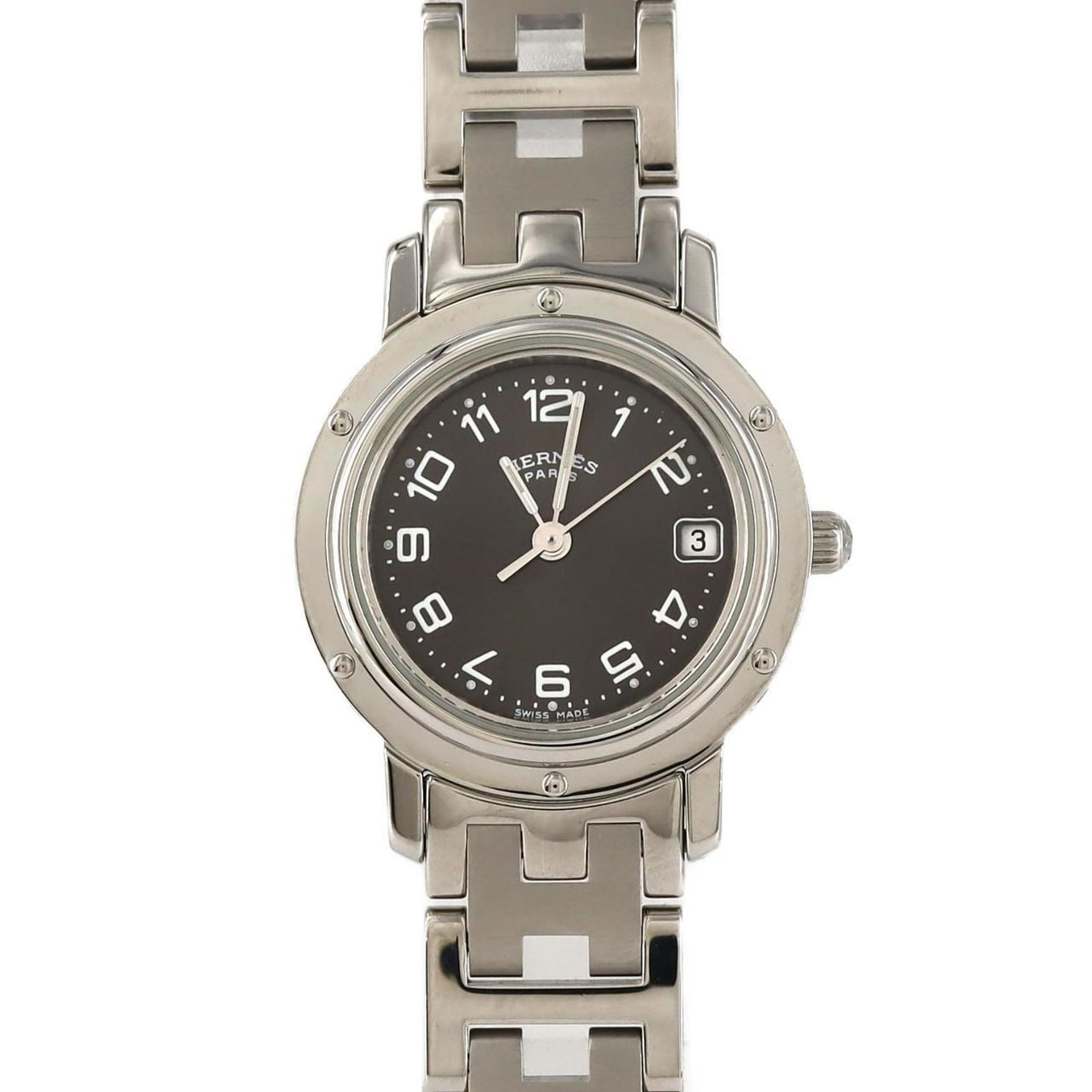 Hermes Clipper SS Quartz Watch