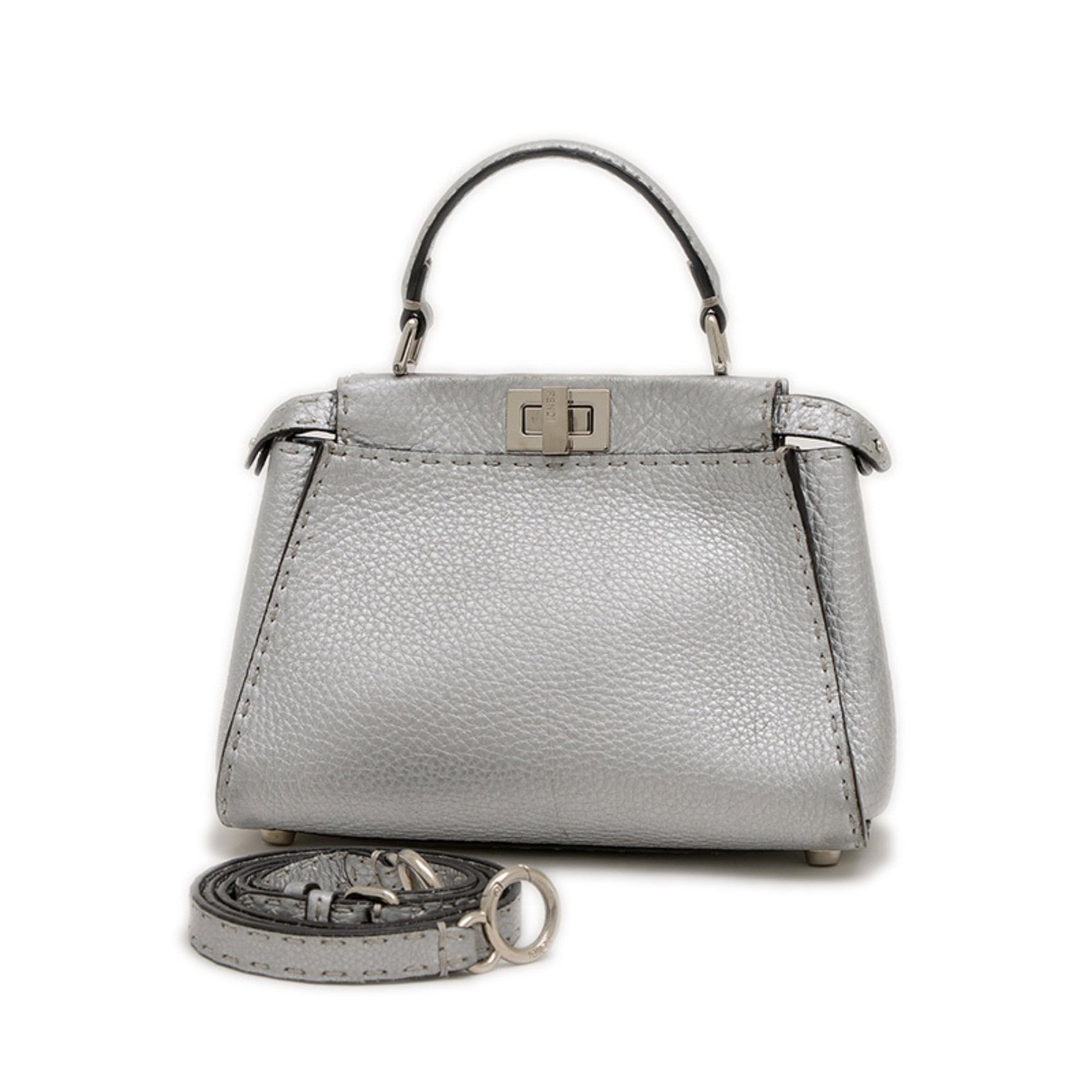 Fendi Peekaboo Mini Selleria Bag Shoulder Leather BP