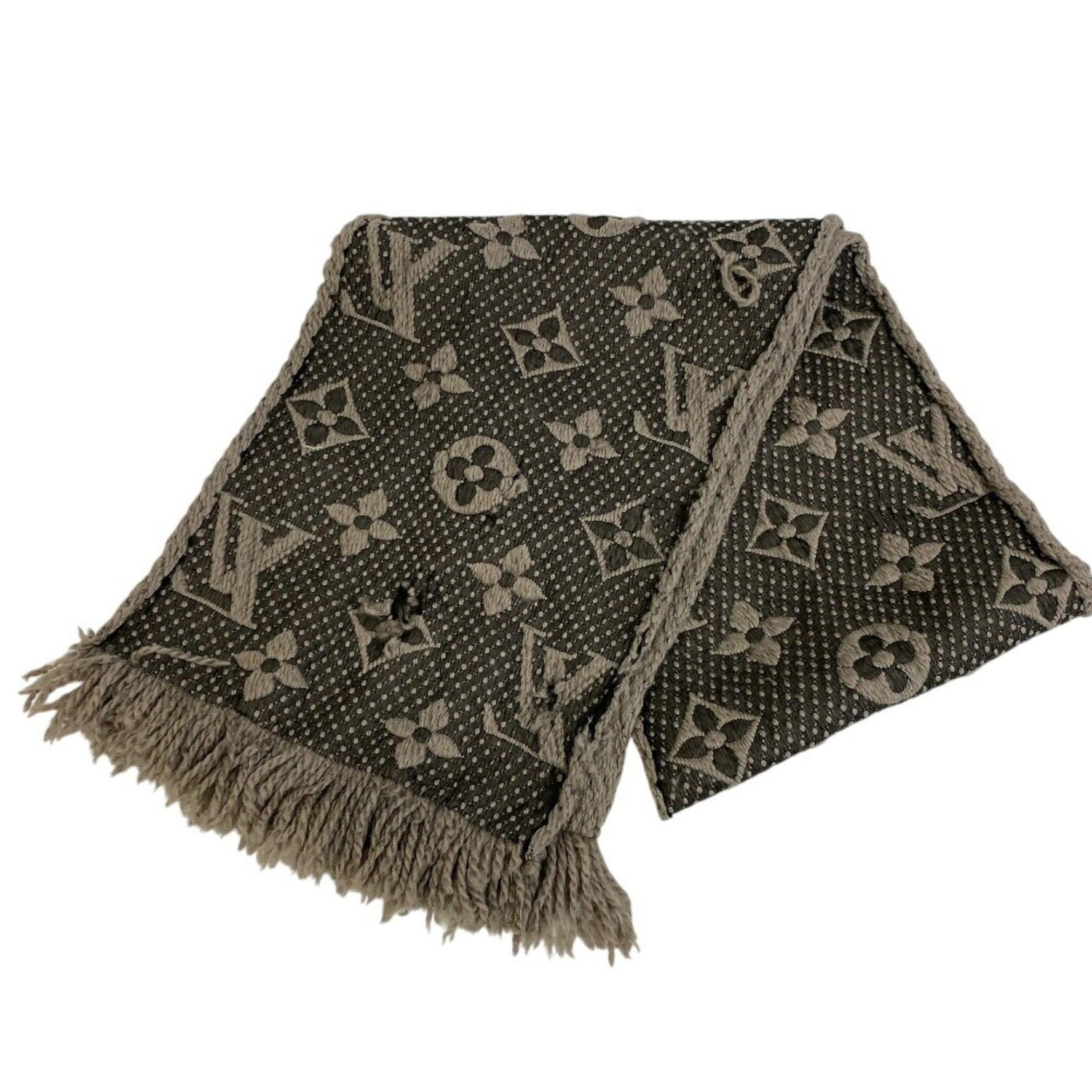 LOUIS VUITTON M74742 Echarpe Mania Scarf, Fluffy, Thick, Brown