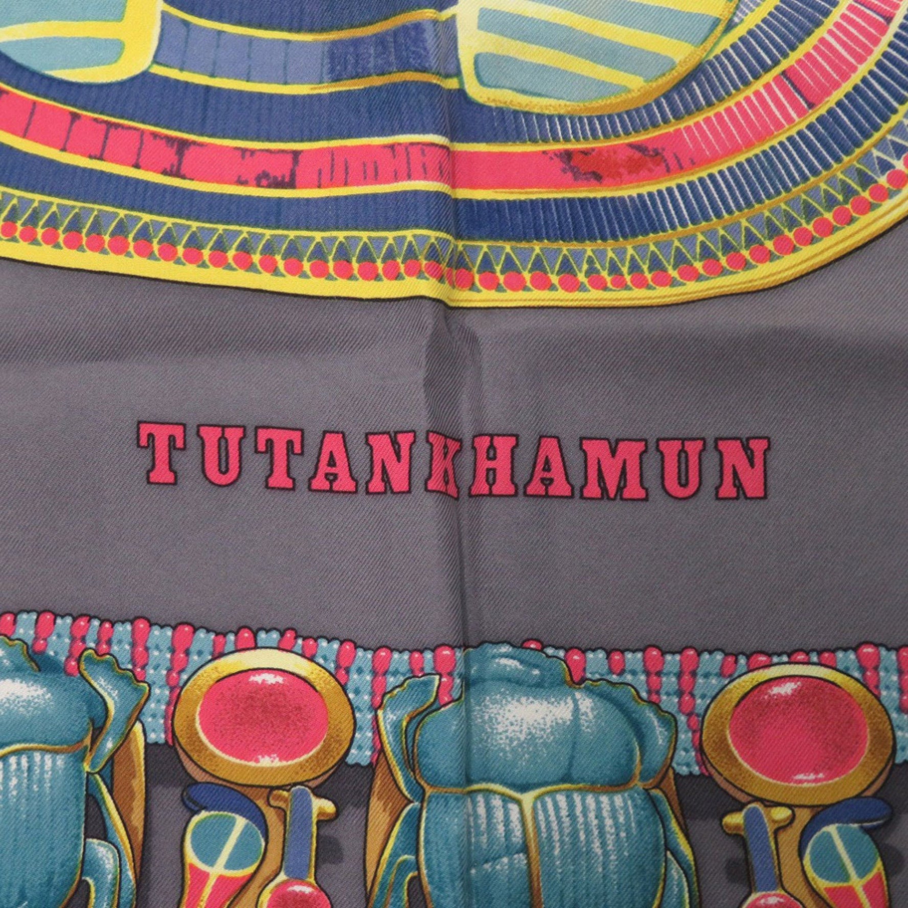 Hermes Carré 90 Tutankhamun Silk Scarf Muffler 0123