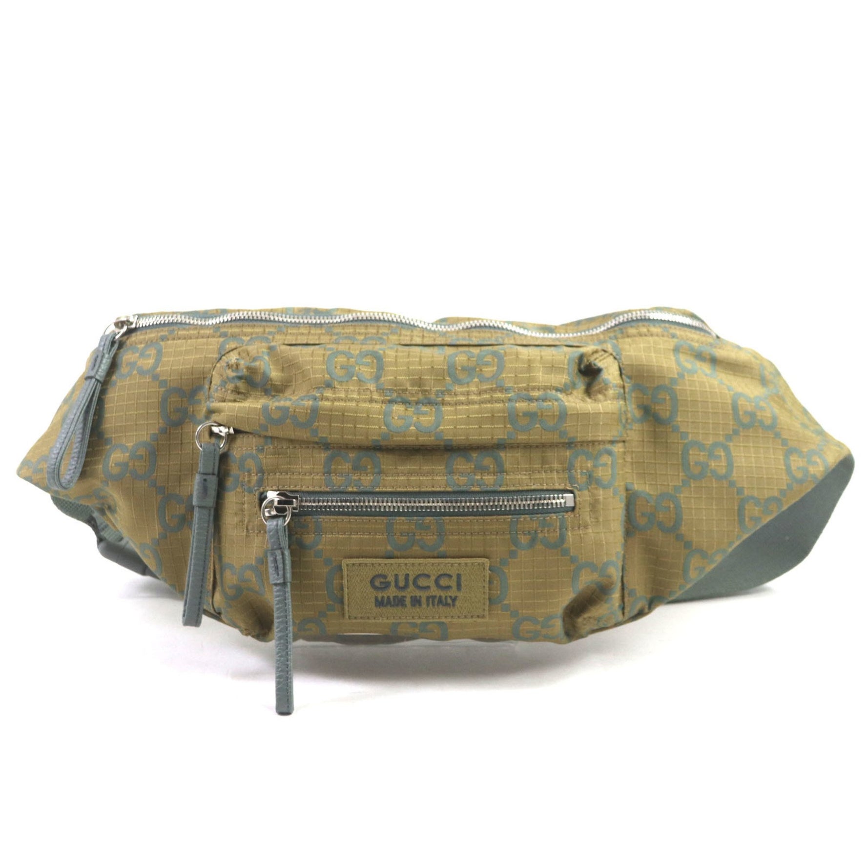 GUCCI GG Ripstop Belt Bag, Body Leather Waist Includes Dust Made in Italy