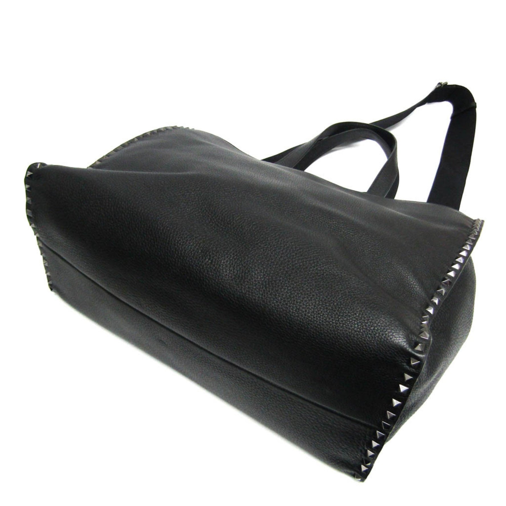 Valentino Garavani Lock Studs Women,Men Leather Shoulder Bag,Tote Bag