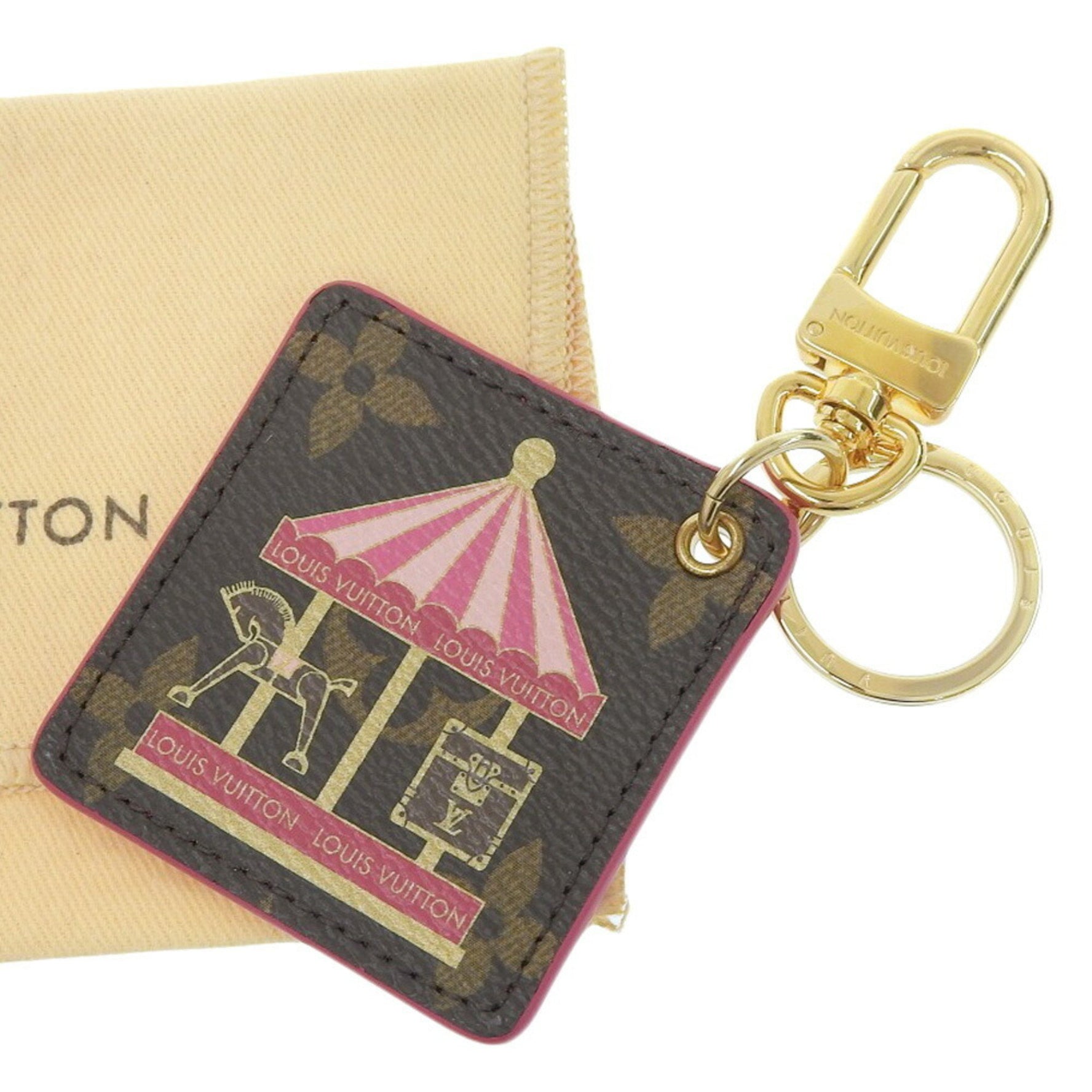 Louis Vuitton Like new Porte-Clés Illustre Carrousel Key Ring