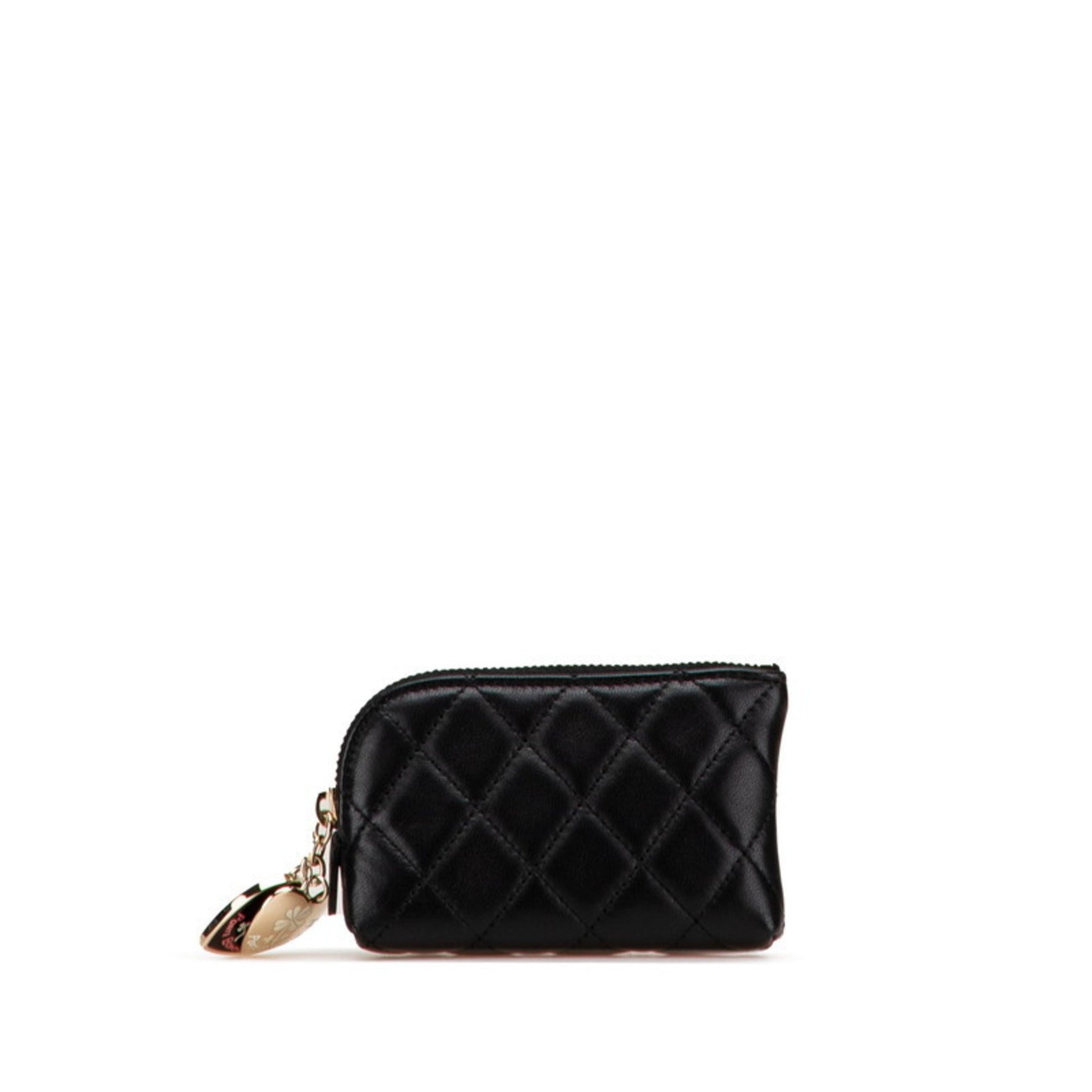 CHANEL Matelasse Coco Mark Porte Bonheur Wallet/Coin Case in Lambskin