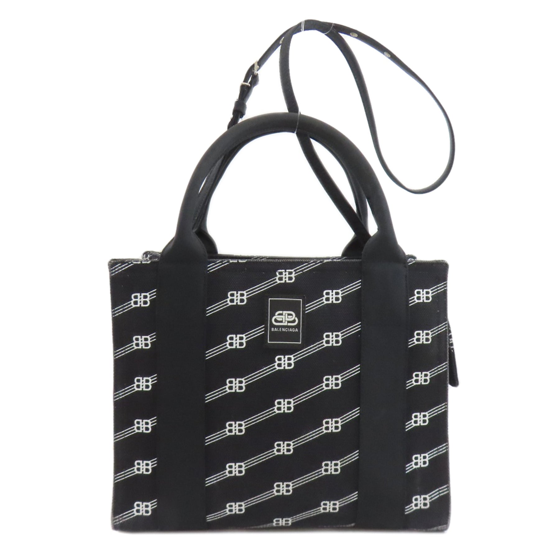 Balenciaga Trade S Handbag Canvas