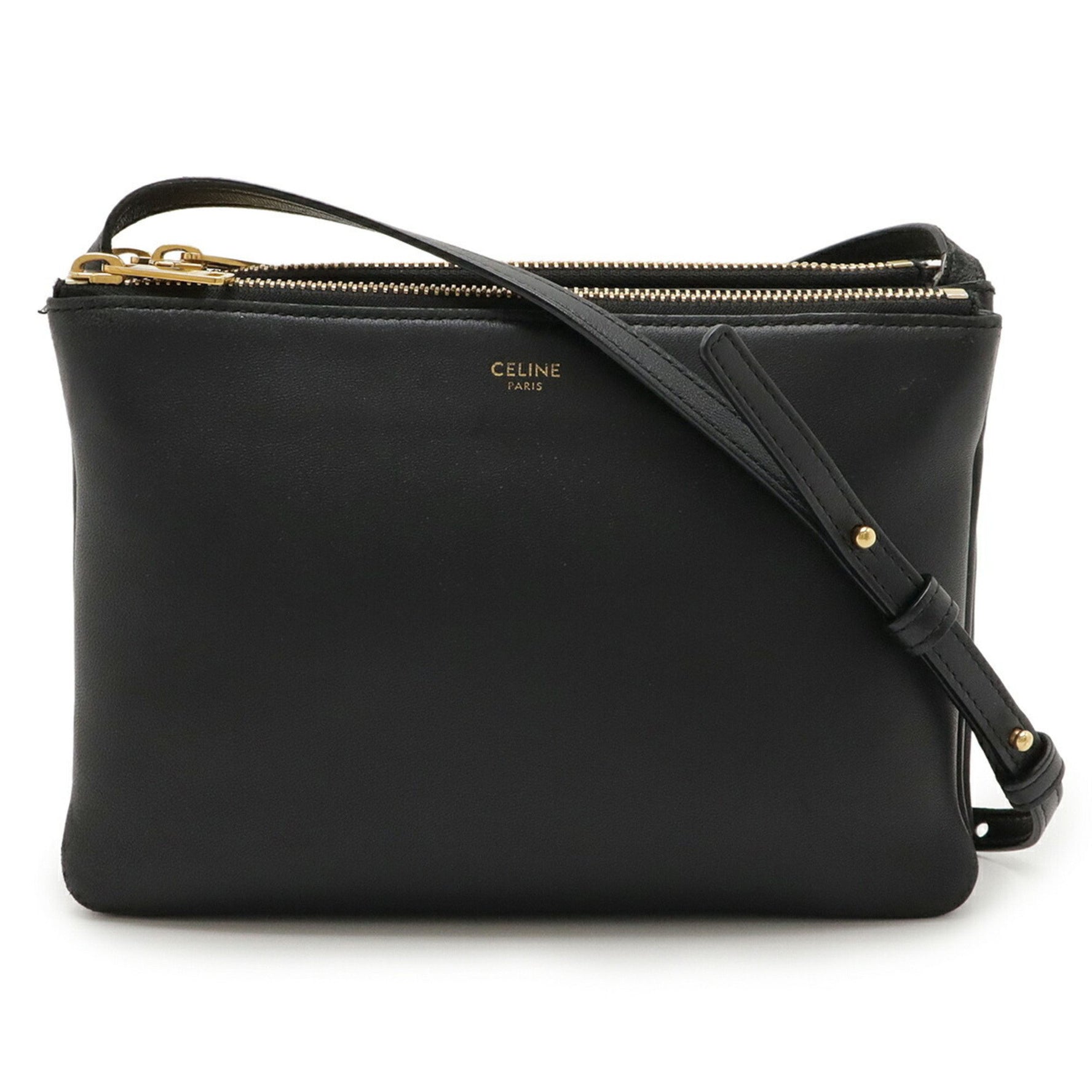 CELINE Trio Small Shoulder Bag/Pouch in Leather