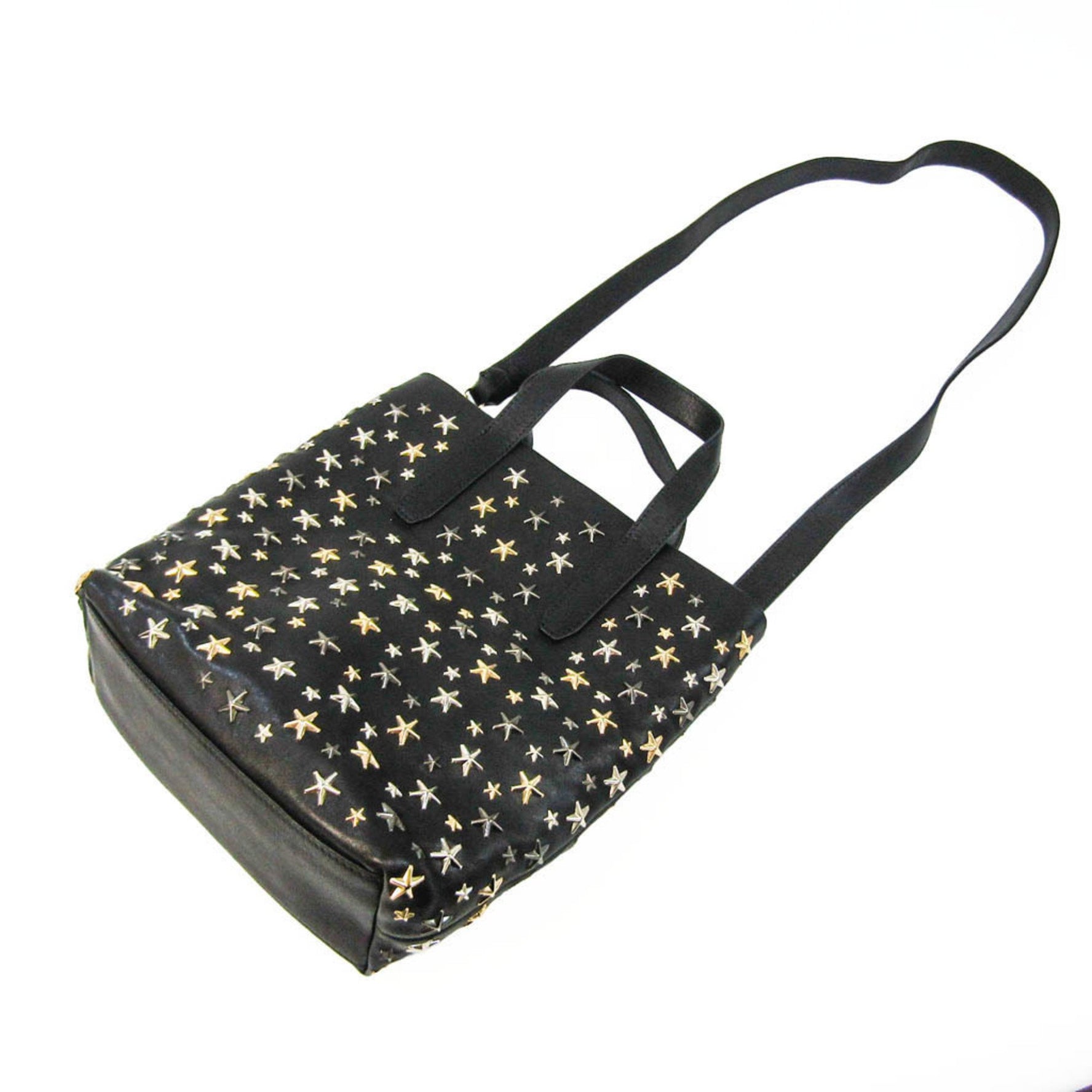 Jimmy Choo Leather Studded Shoulder Bag,Tote Bag