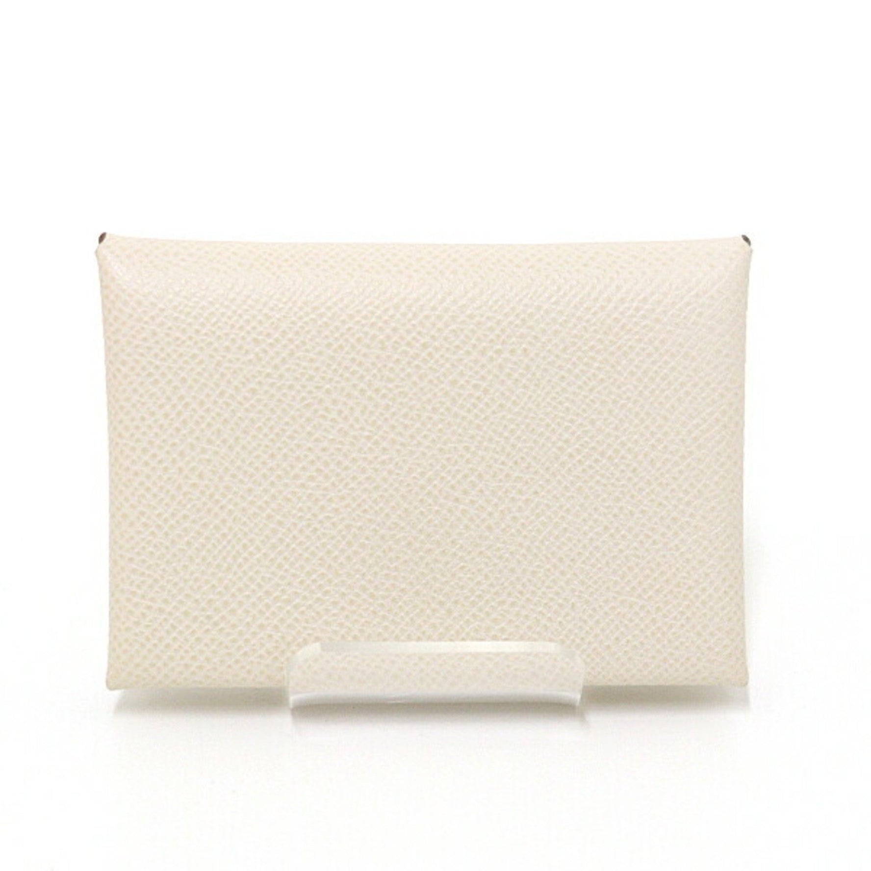 Hermes Calvi Duo Epsom leather, U engraved, card case, coin small wallet, unused