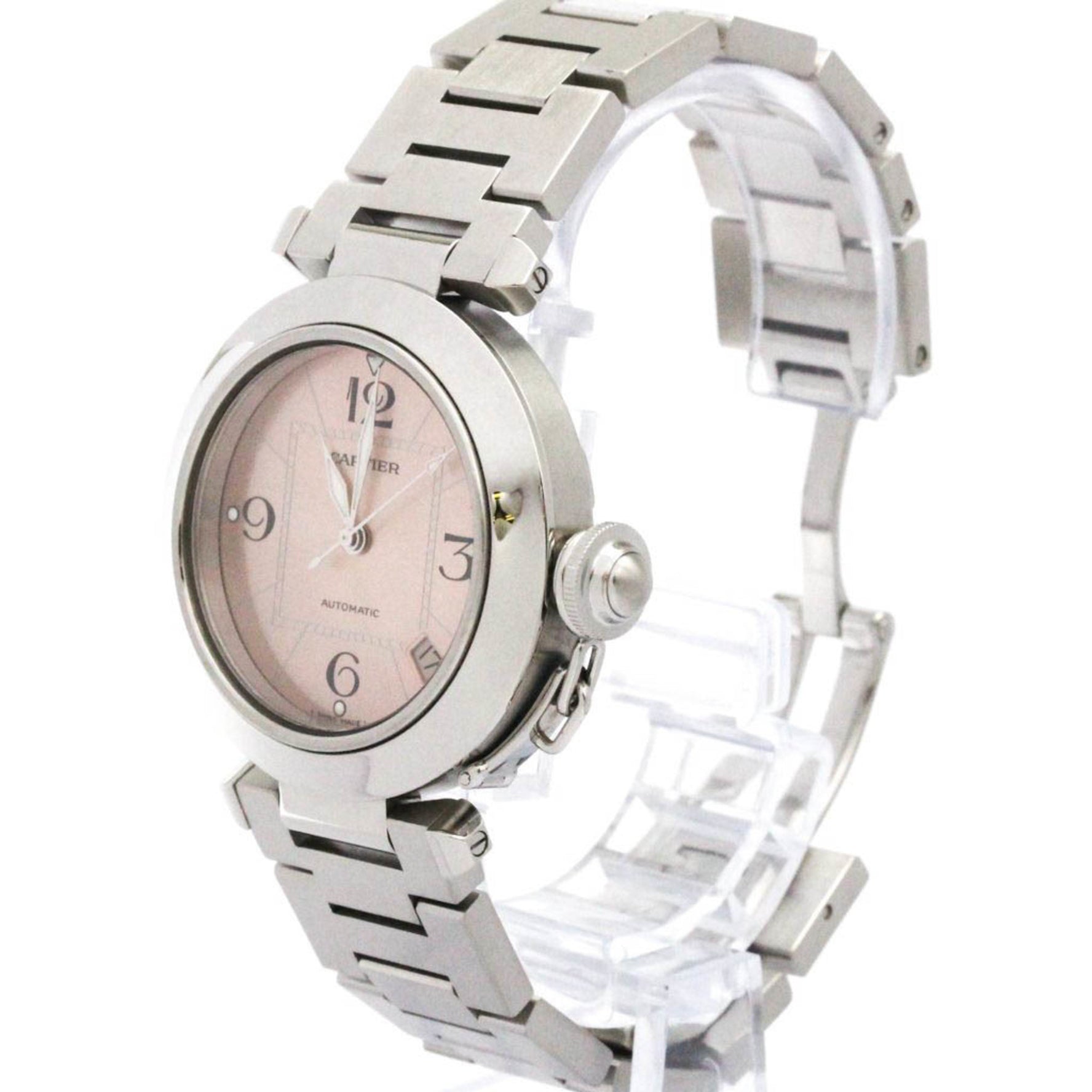 CARTIER Pasha C Steel Automatic Watch Polished