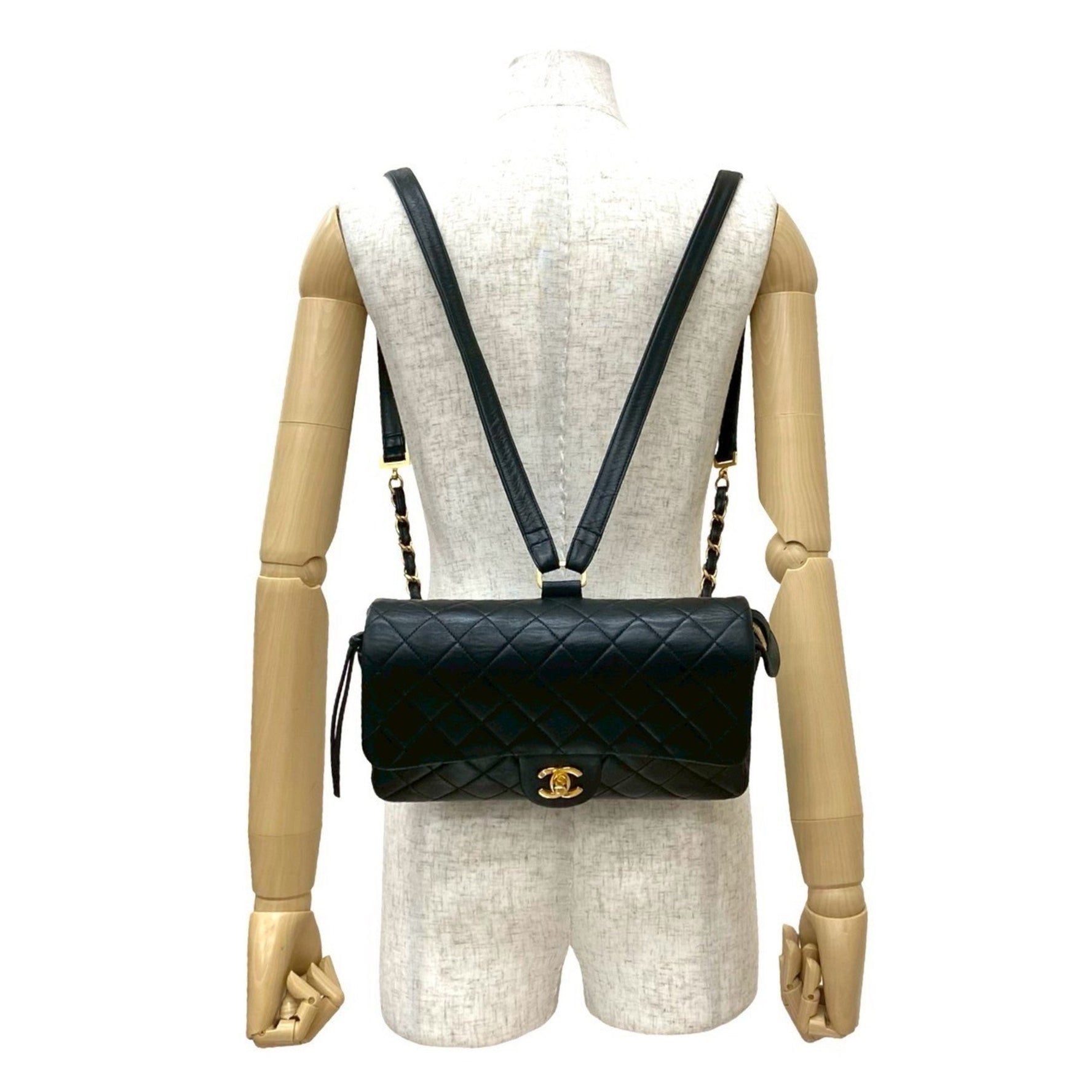Seal No. 3 CHANEL Matelasse Coco Lambskin Leather Chain Backpack in