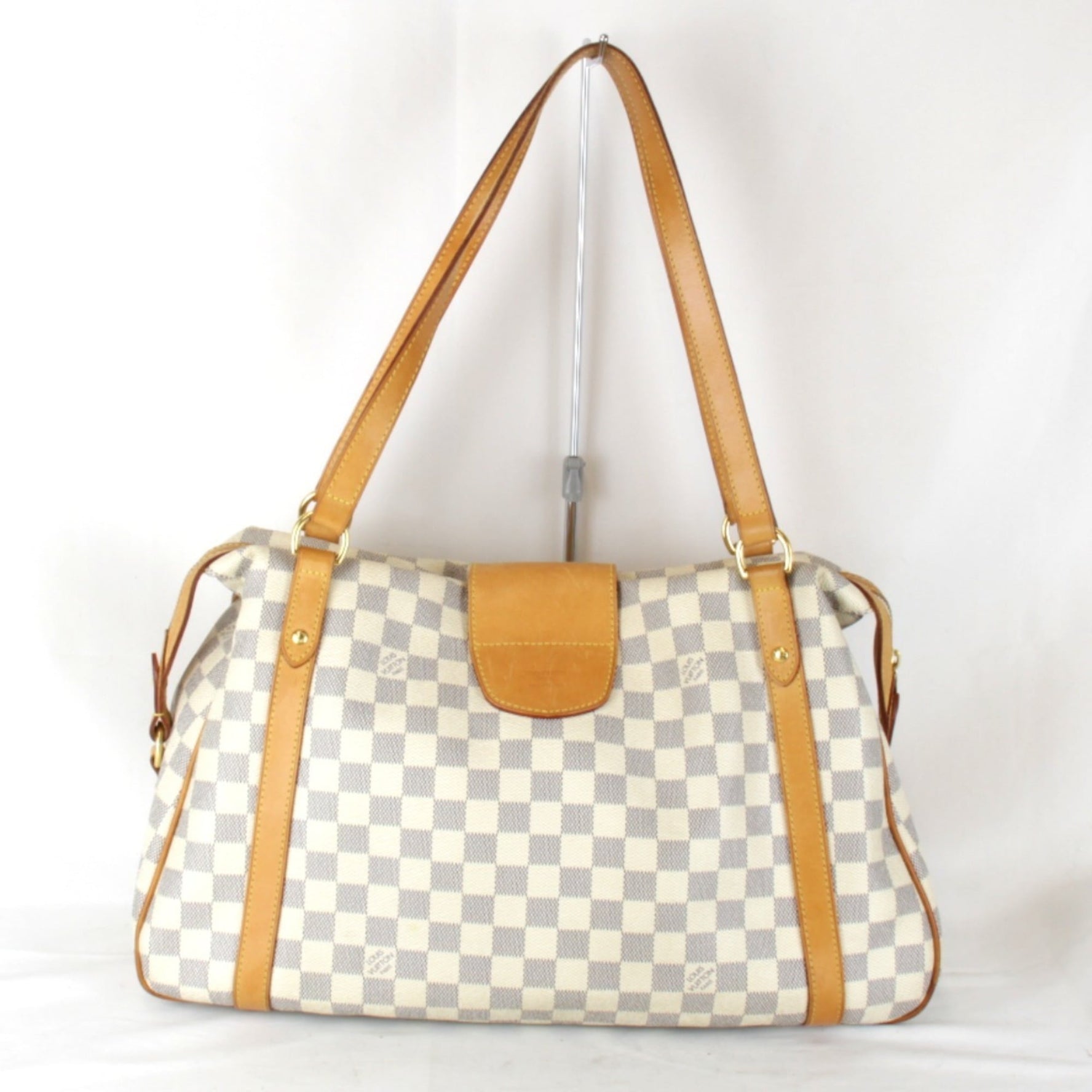 LOUIS VUITTON Stresa GM Shoulder Bag in Damier Azur Canvas