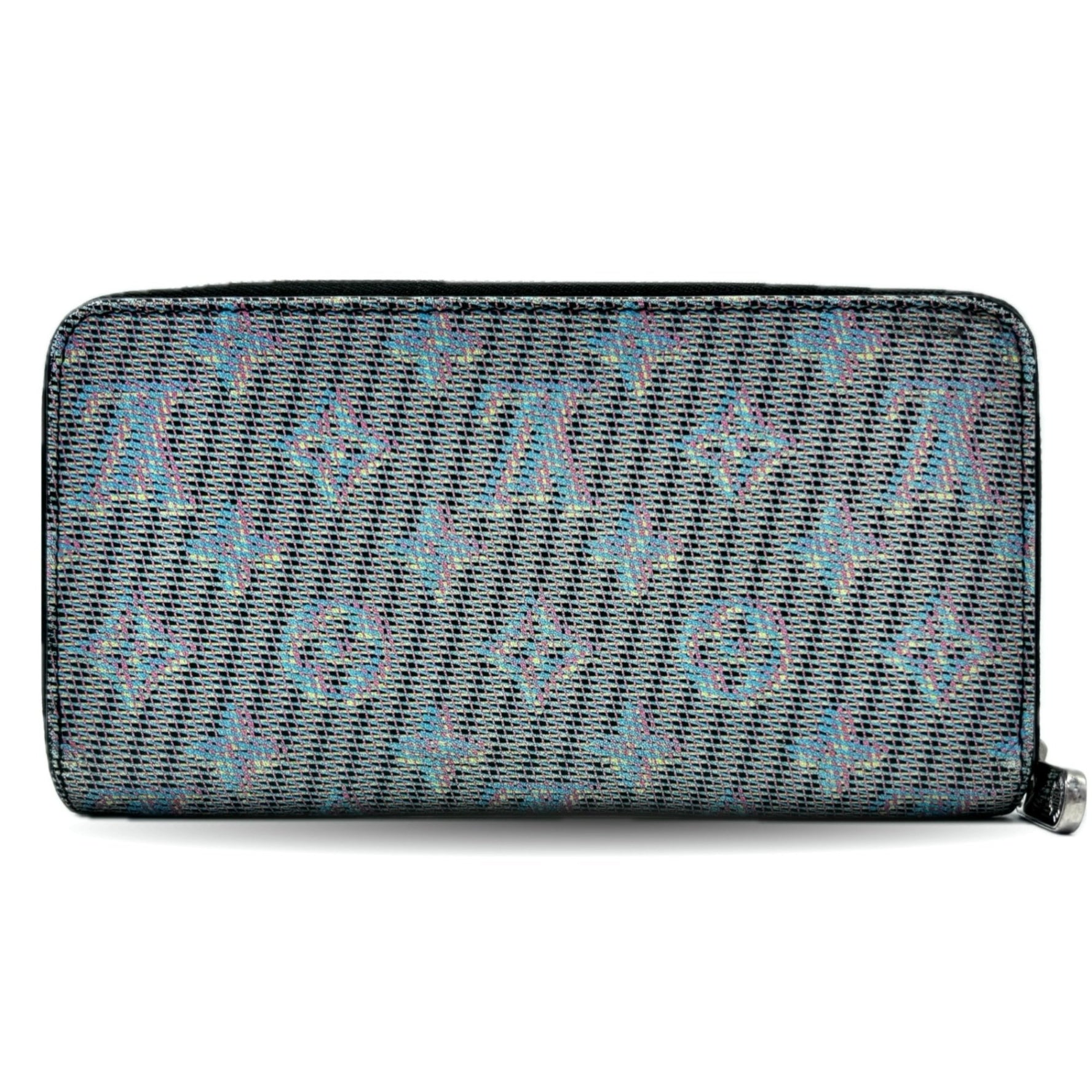 Louis Vuitton Zippy Wallet Monogram LV Pop Round Long Glitter Cyberpunk Multicolor