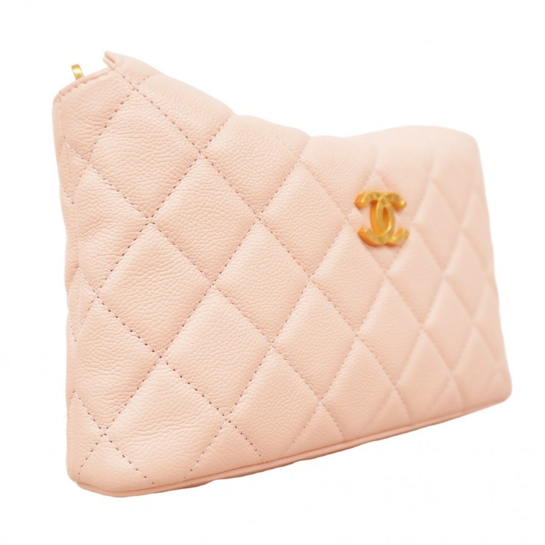 Chanel Matelasse Shoulder Bag with Chain in Caviar Skin