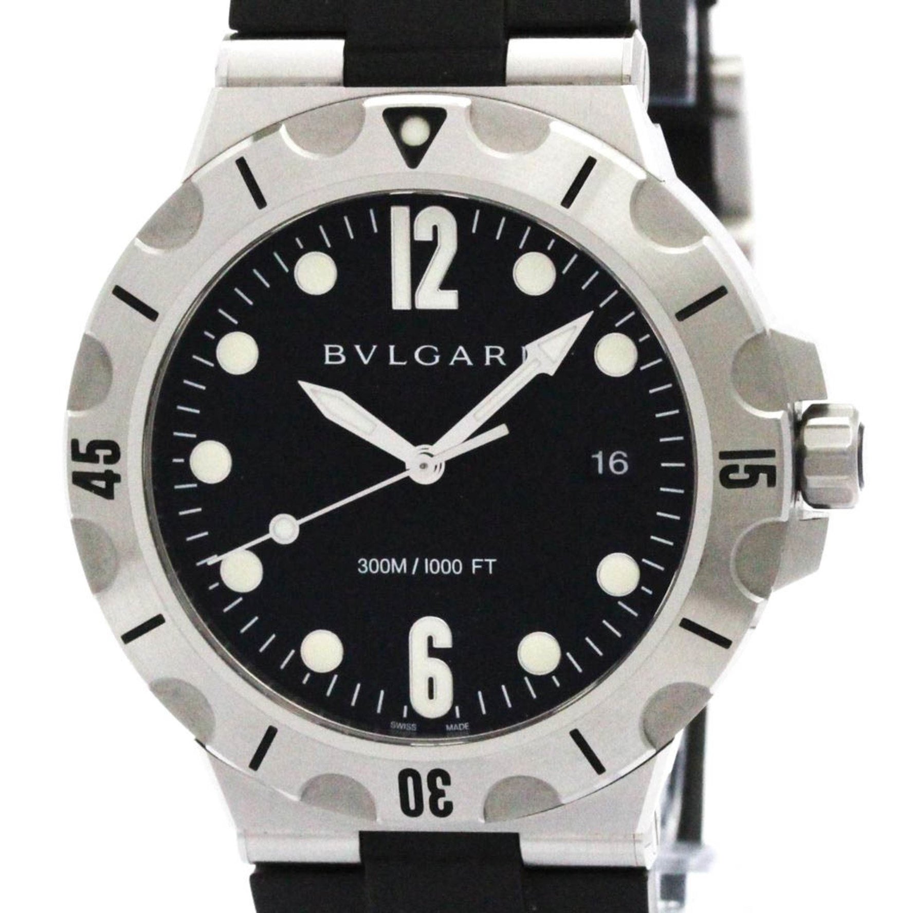 BVLGARI Diagono Stainless Steel Automatic Watch Polished