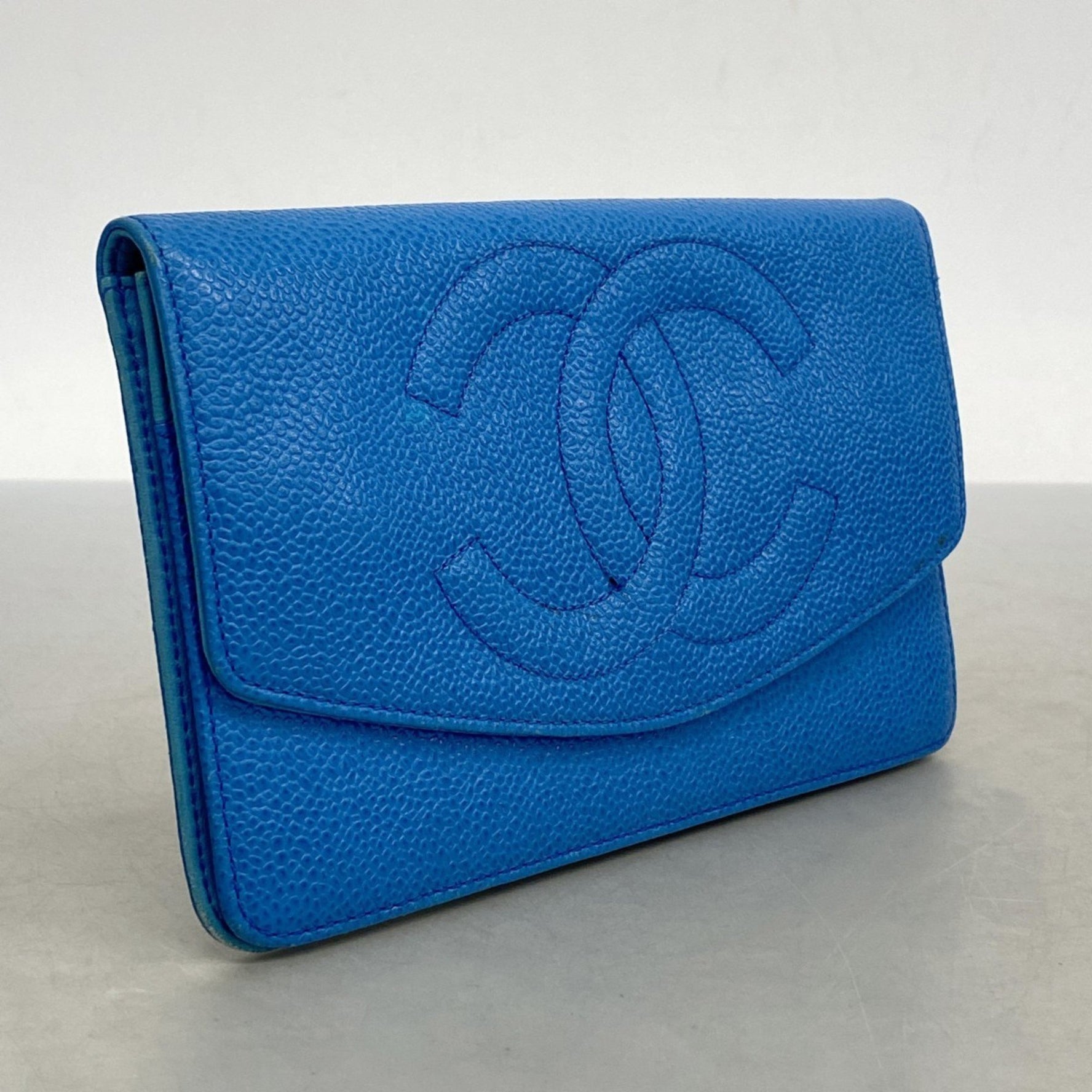 Chanel long wallet, caviar skin
