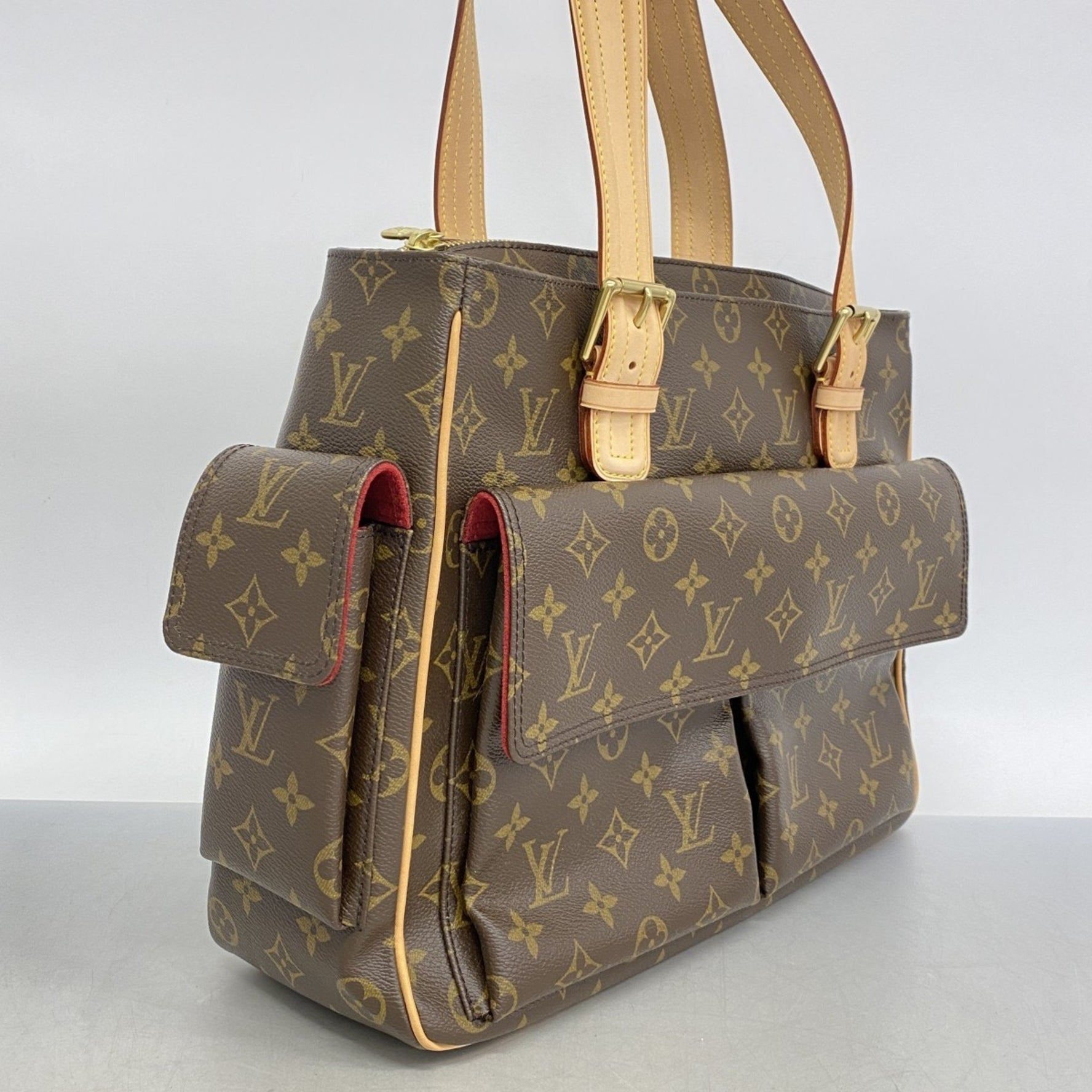 Louis Vuitton Monogram Multiplicite Tote Bag M51162 Brown Women's