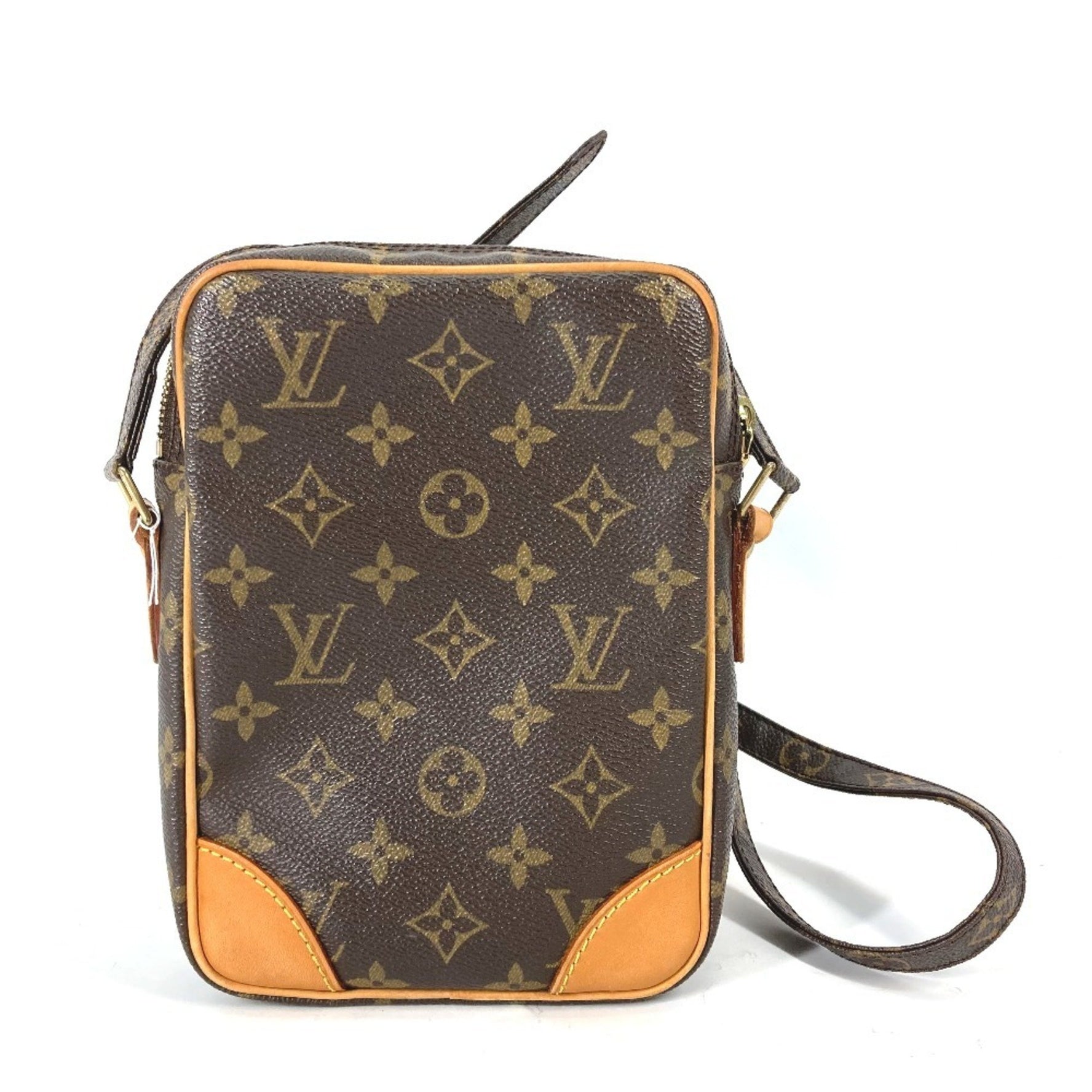 Louis Vuitton Monogram Danube Pochette Shoulder Bag in Canvas, Brown
