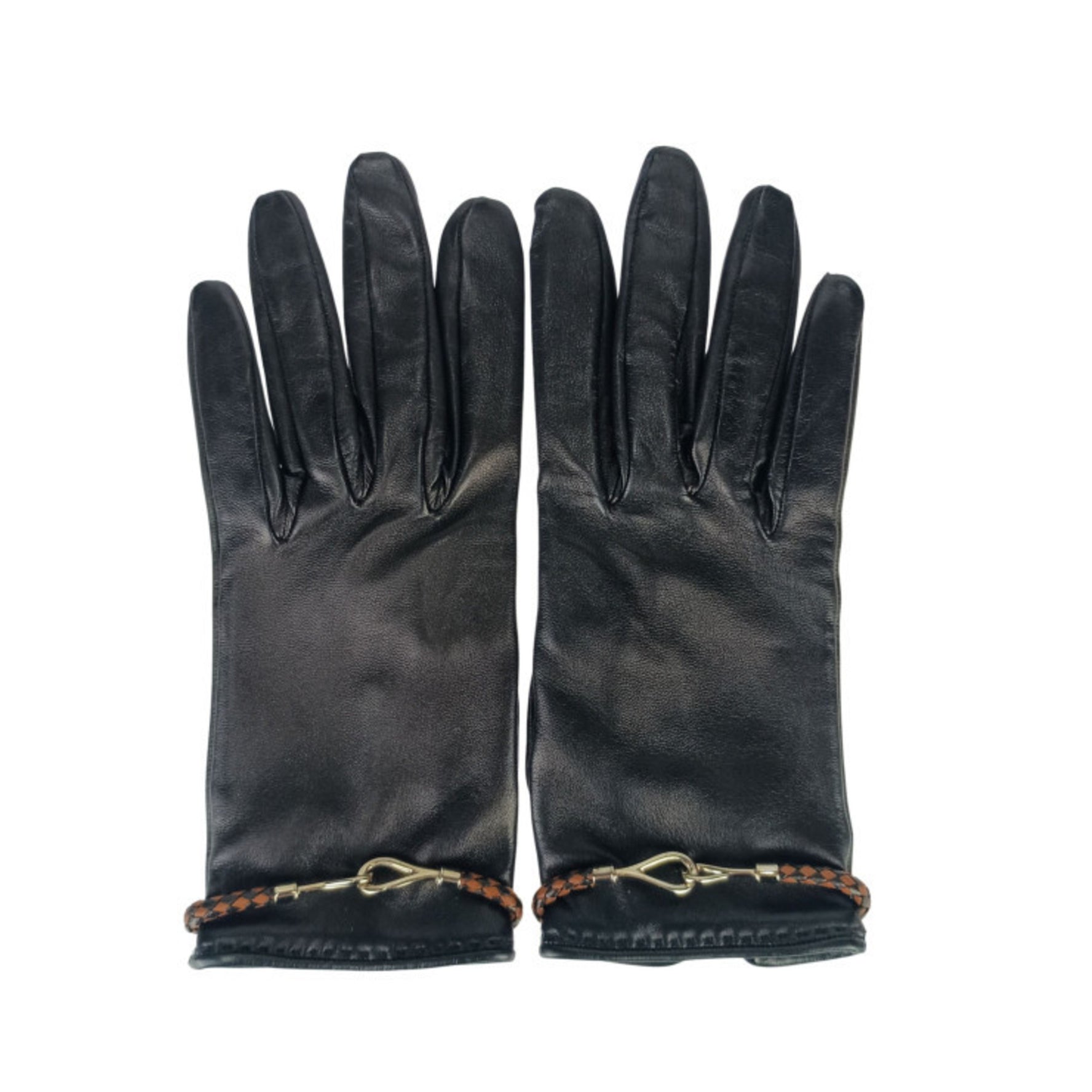 HERMES Jumbo Leather Gloves