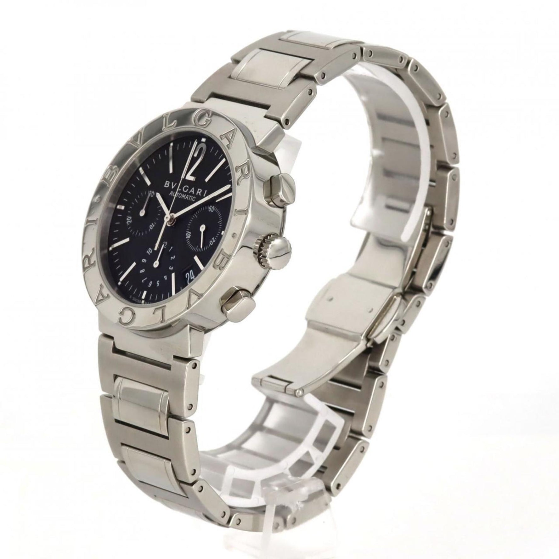 Bvlgari Chronograph AT SS Wristwatch Automatic