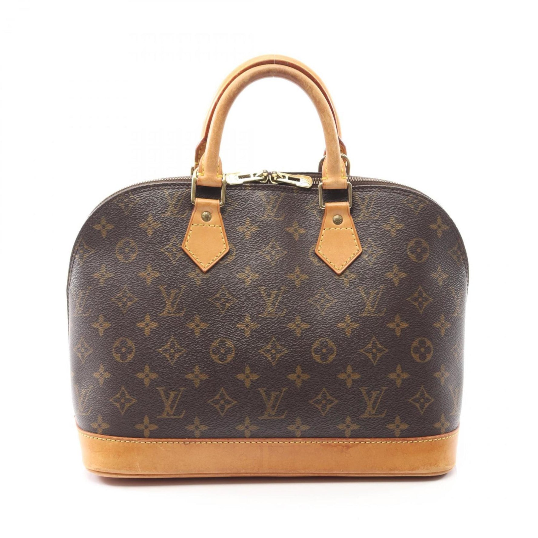 Louis Vuitton Alma PM Handbag, Coated Canvas and Leather, Monogram