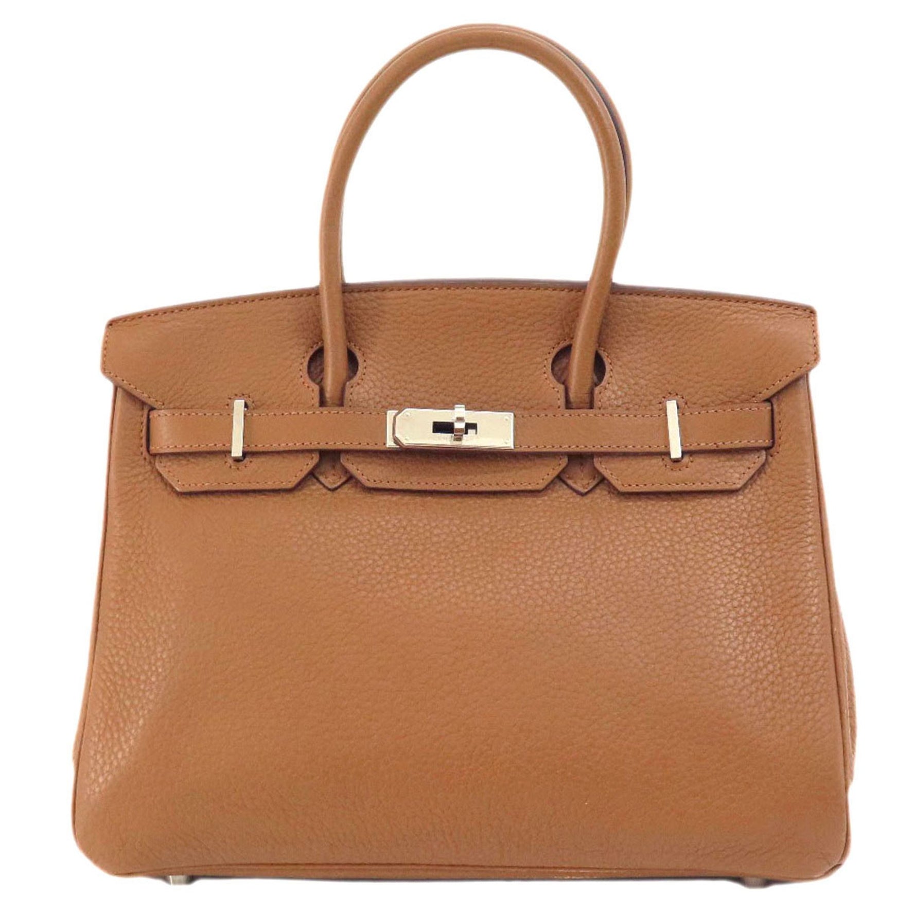 Hermes Birkin 30 Gold Handbag Taurillon Women's