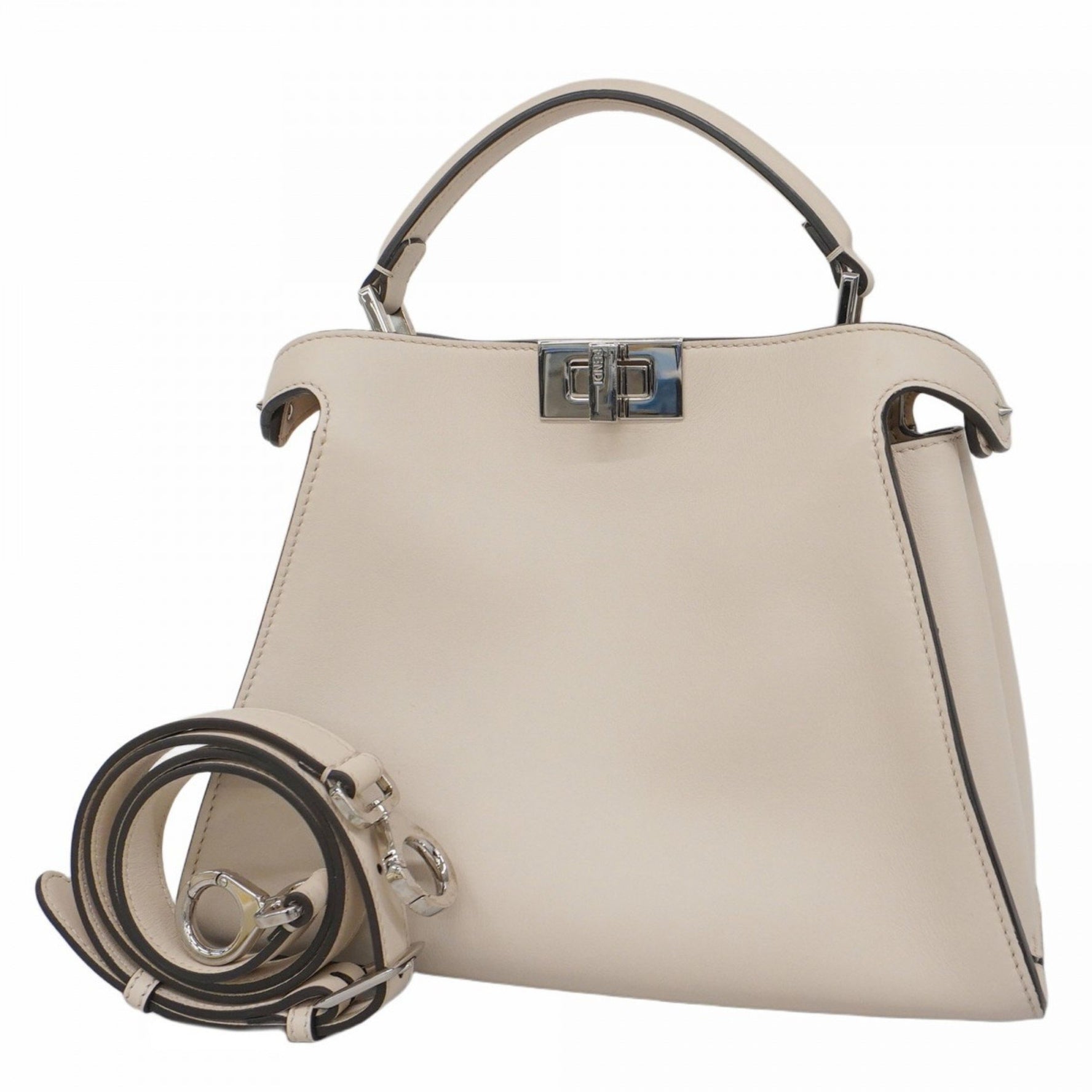 Fendi Peekaboo Essential Leather Handbag